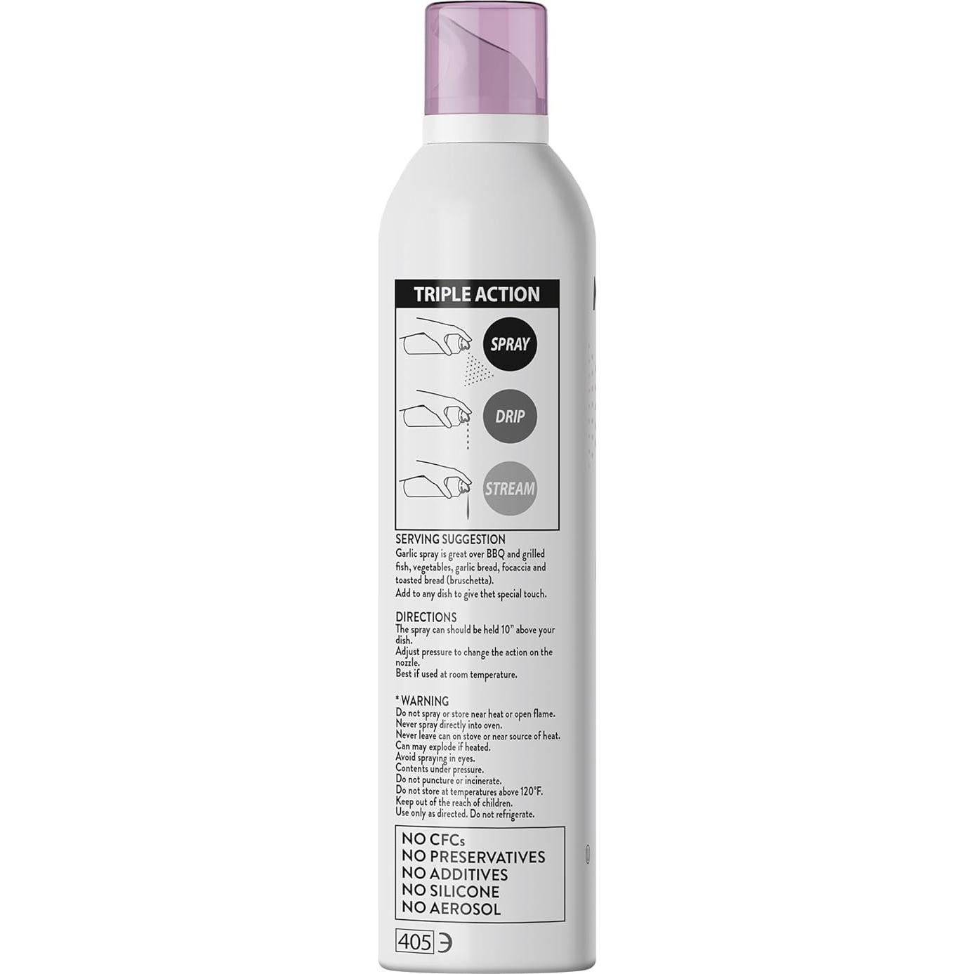 Aceite de Oliva Extra Virgen en Spray Mantova Ajo 226ml