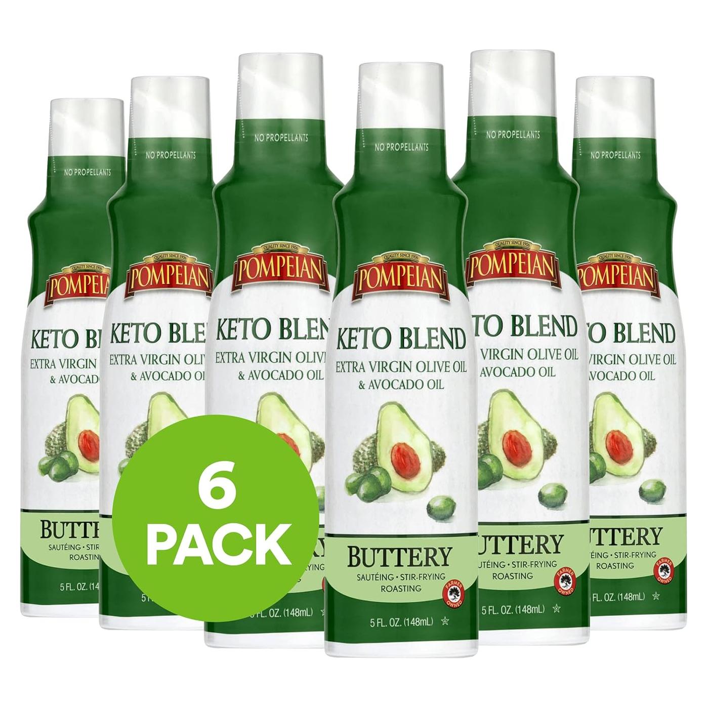 Spray de Cocina Aceite de Oliva Extra Virgen y Aguacate Pompeian 177 ml