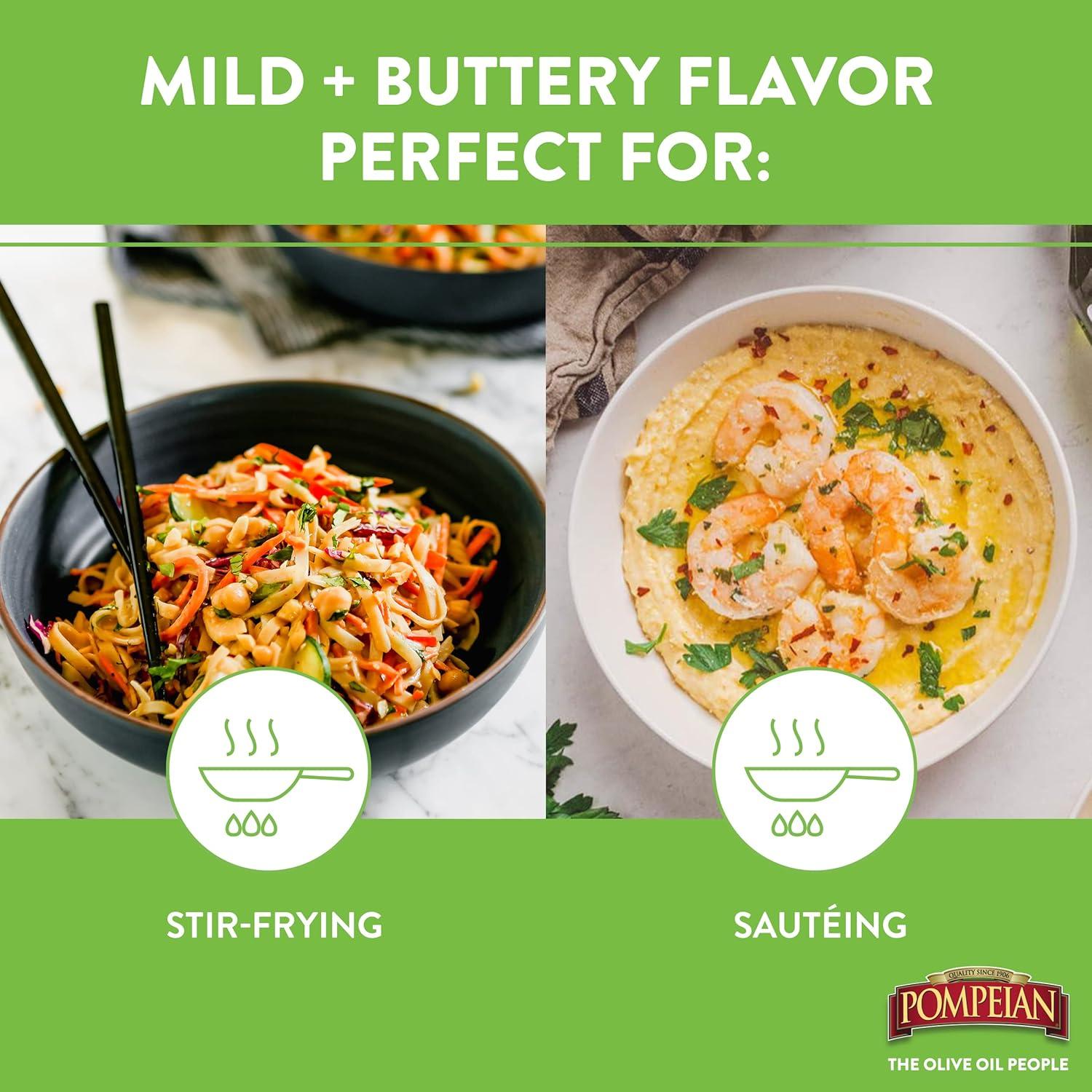 Spray de Cocina Aceite de Oliva Extra Virgen y Aguacate Pompeian 177 ml