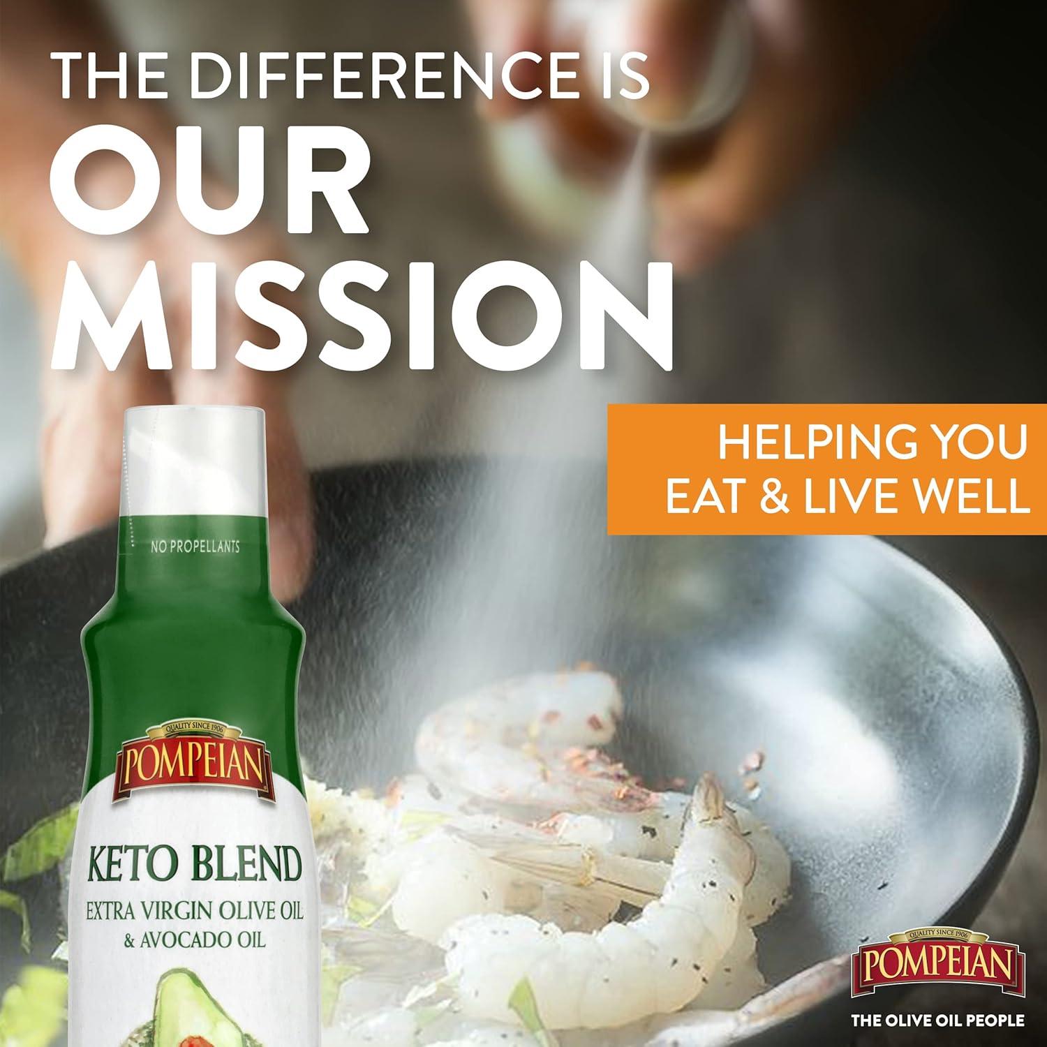 Spray de Cocina Aceite de Oliva Extra Virgen y Aguacate Pompeian 177 ml