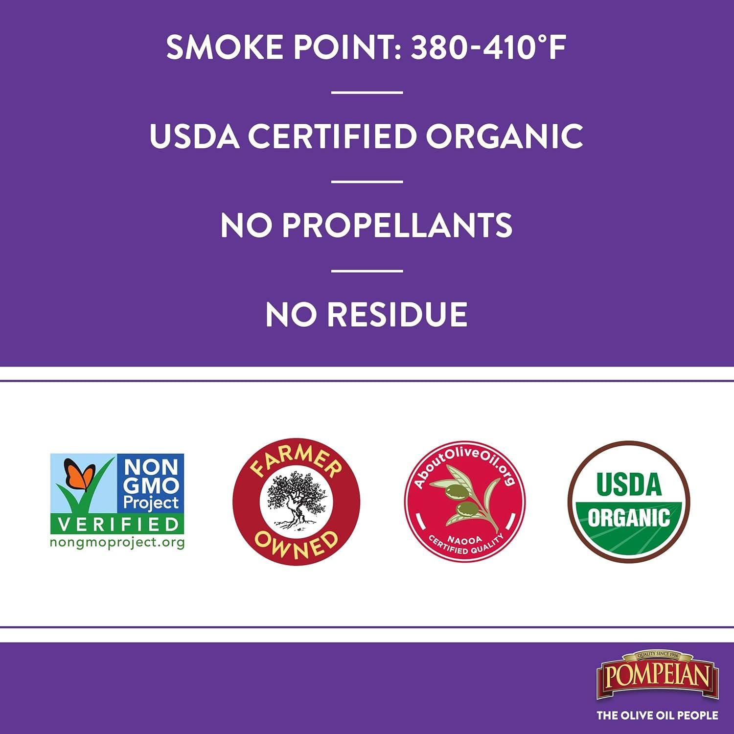 Aceite de Oliva Virgen Extra Suave Pompeian 177 ml Orgánico