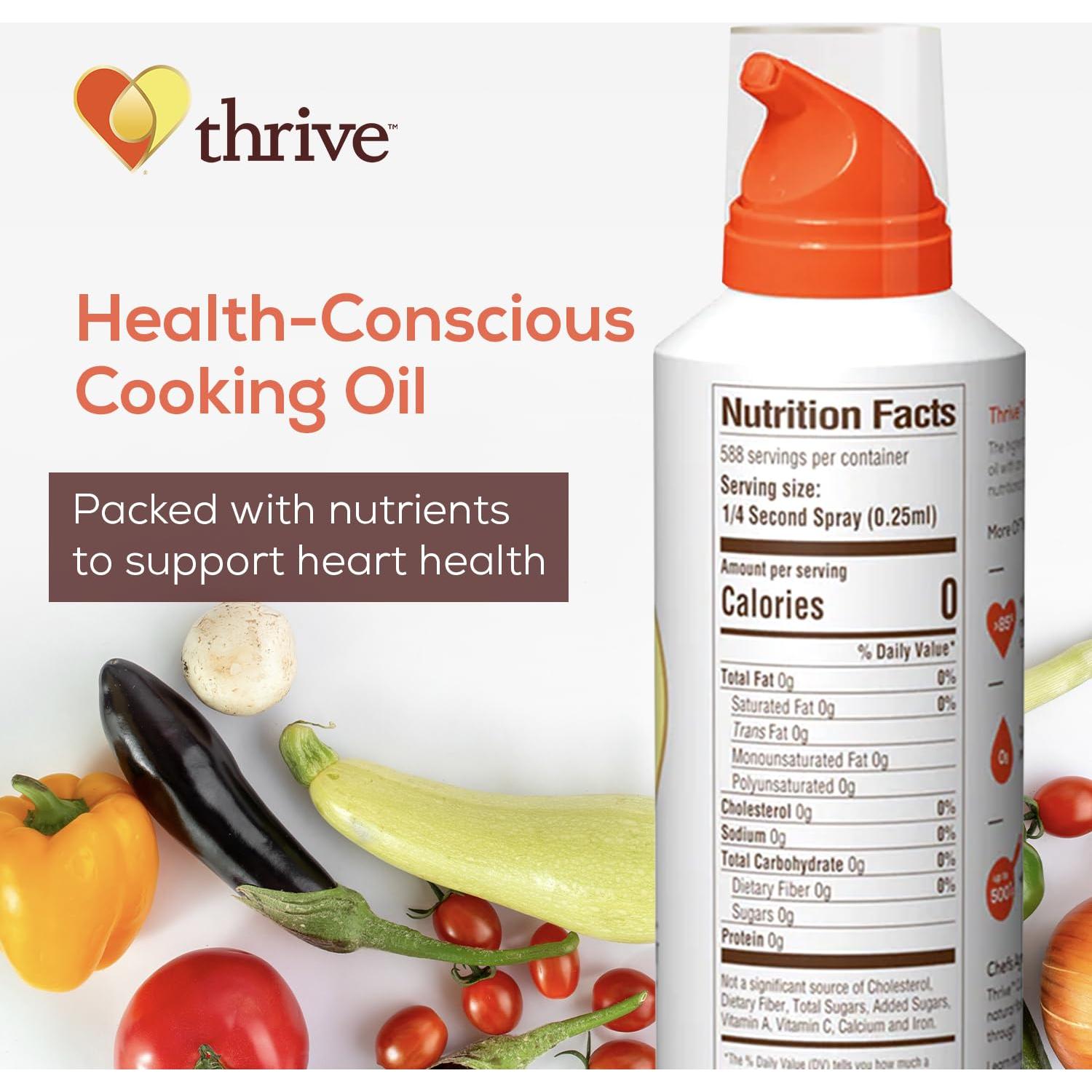 Spray de Cocina Thrive 148ml Aceite de Algas Saludable