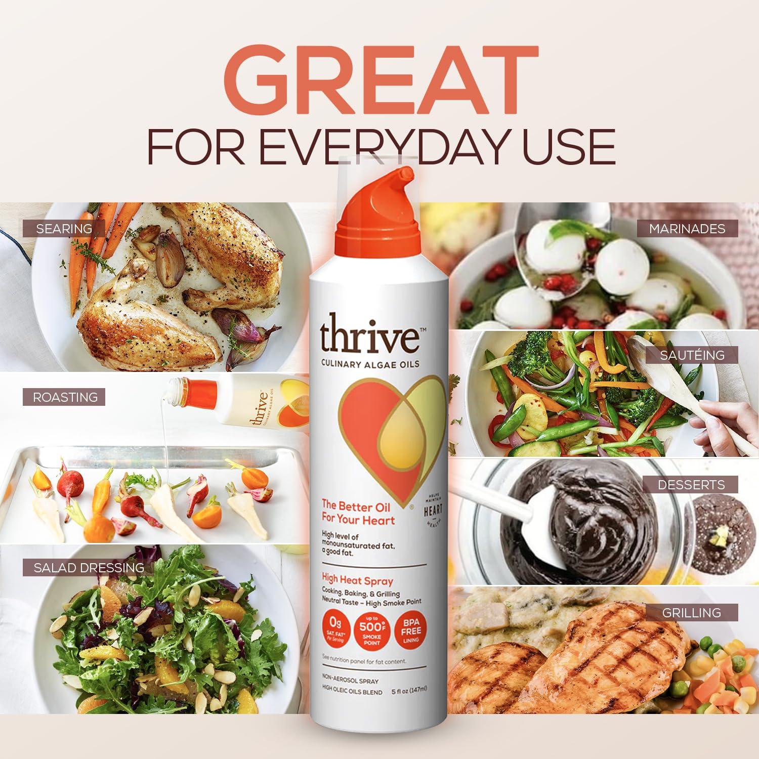 Spray de Cocina Thrive 148ml Aceite de Algas Saludable
