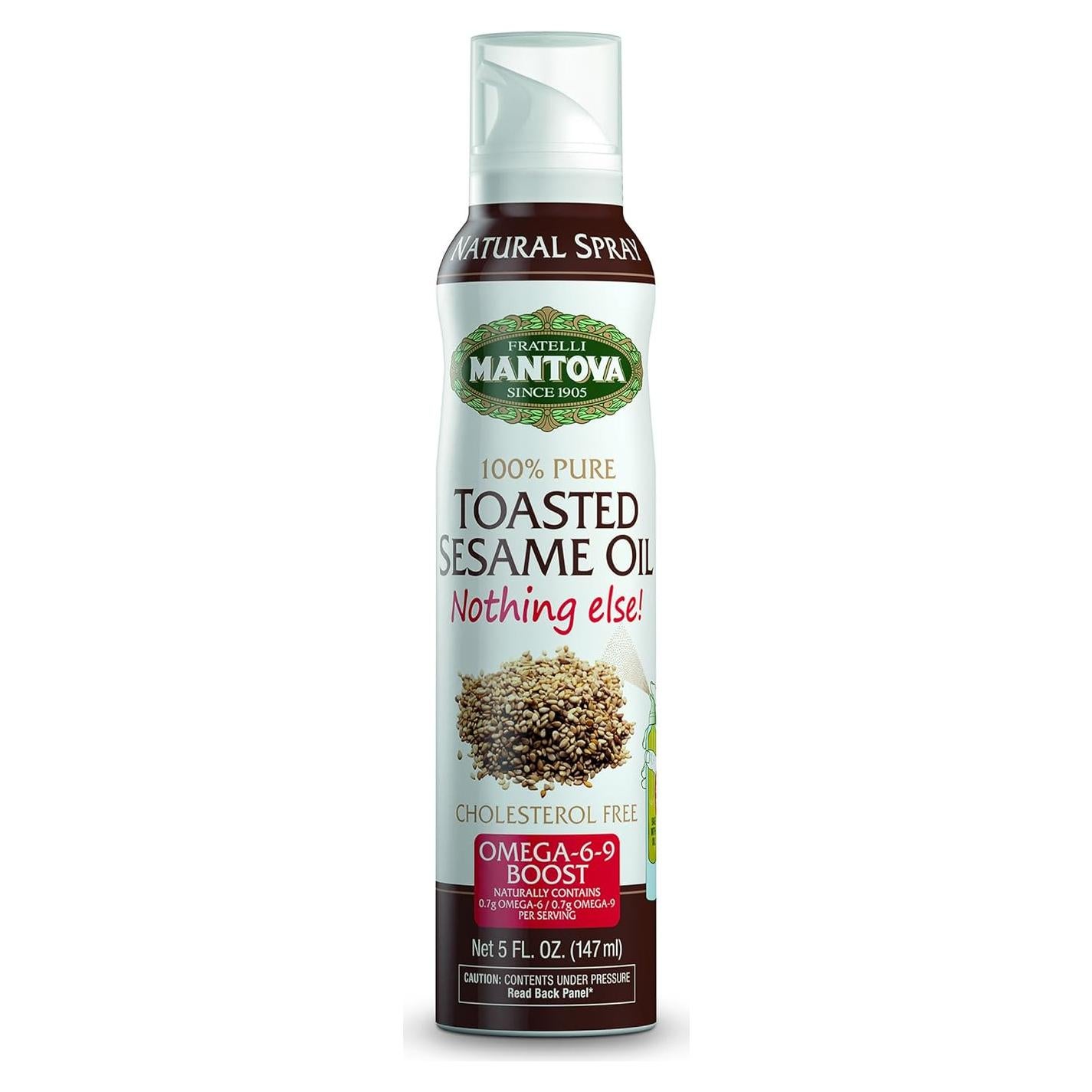 Spray de Aceite de Sésamo Tostado Mantova 150 ml 100% Natural