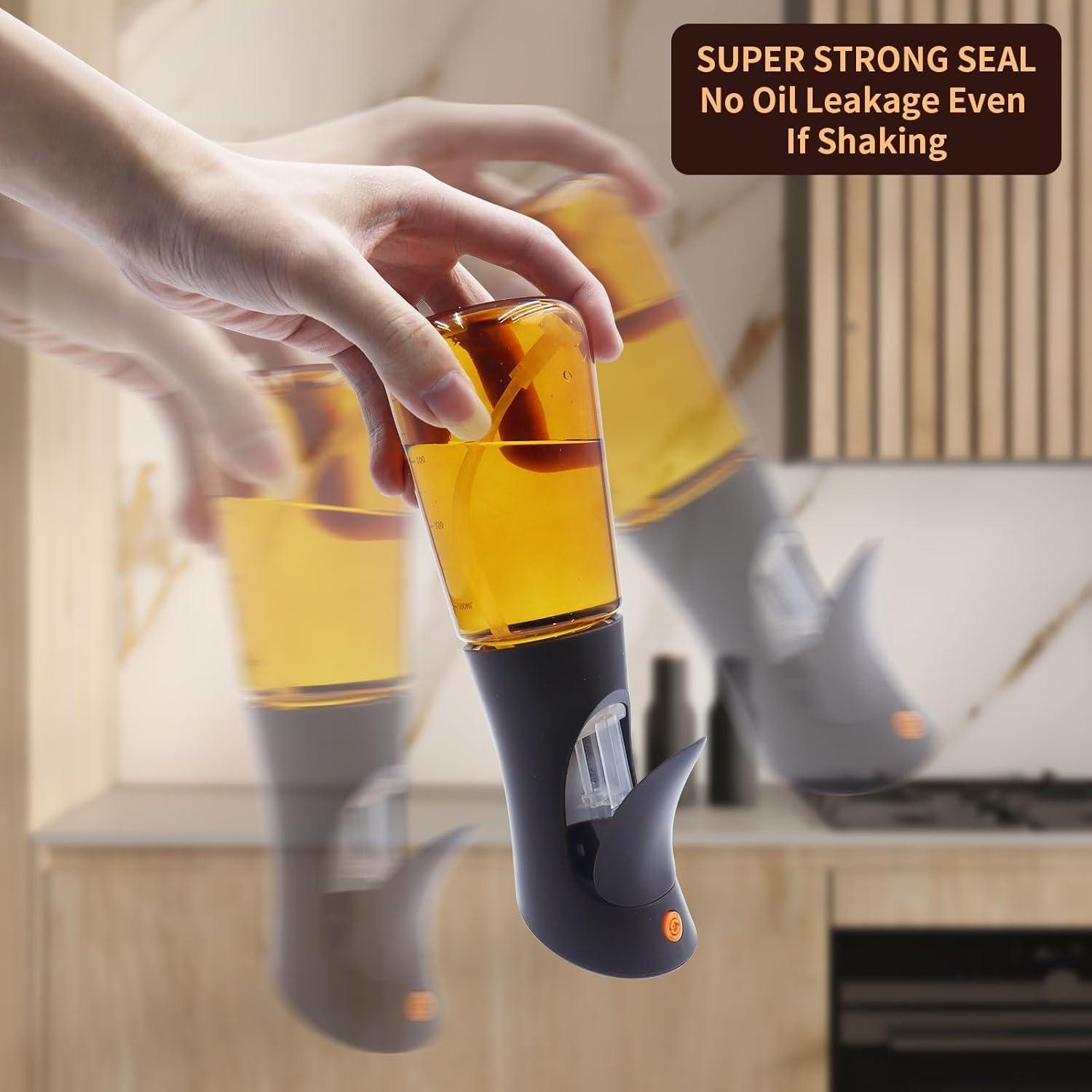 Atomizador de Aceite de Oliva SHEGZHUC 200ml Vidrio Marrón