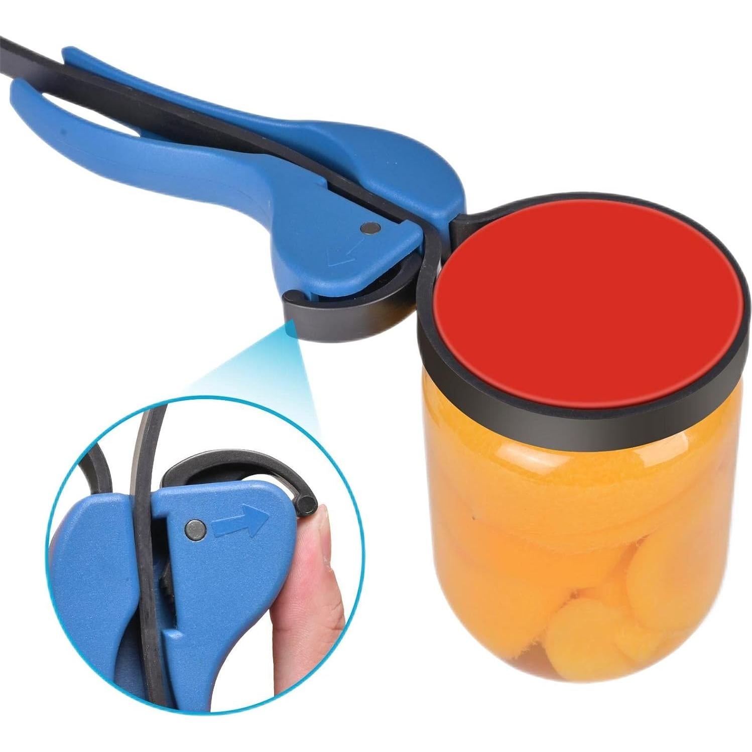 Abre frascos manual mseona para manos débiles 15,24 cm