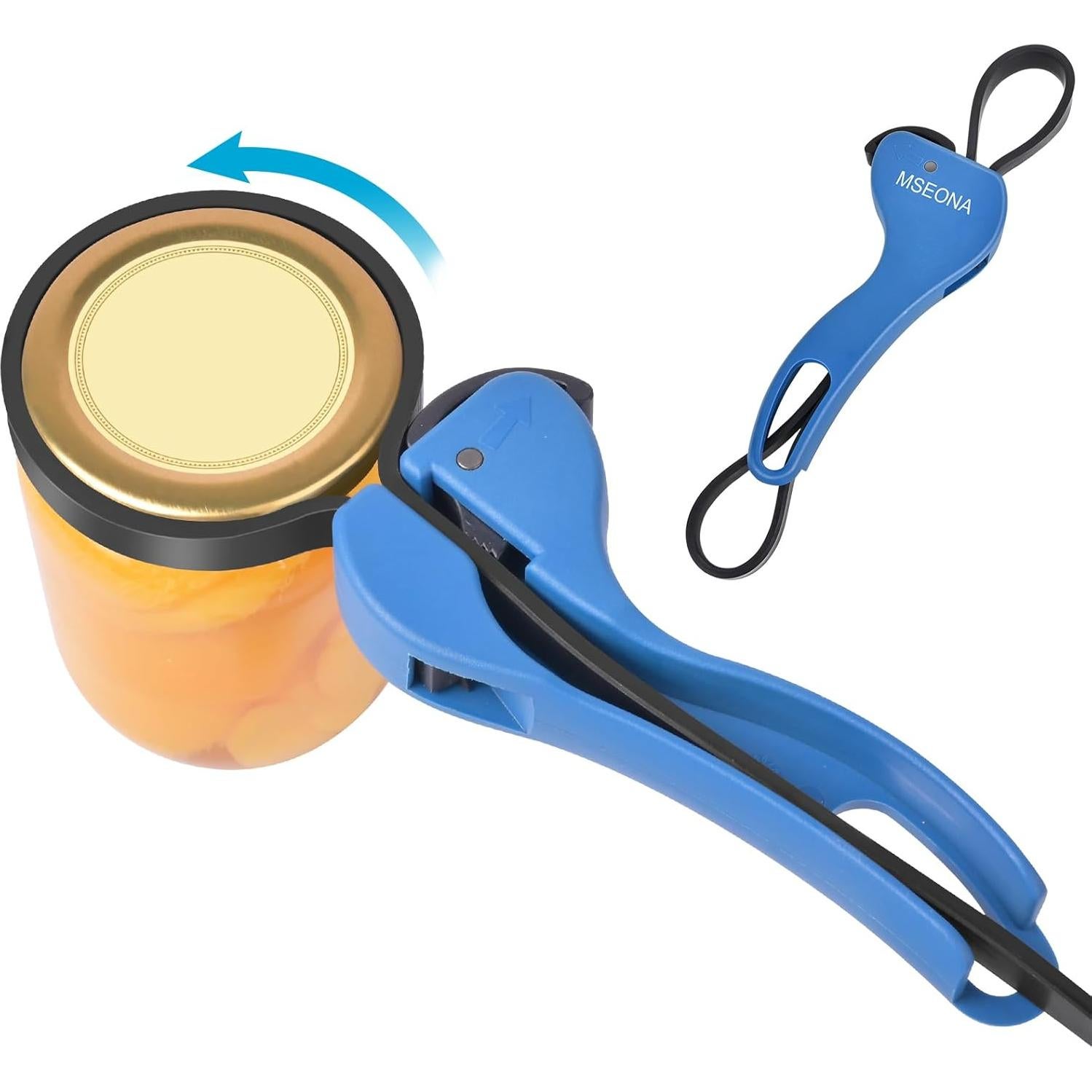 Abre frascos manual mseona para manos débiles 15,24 cm
