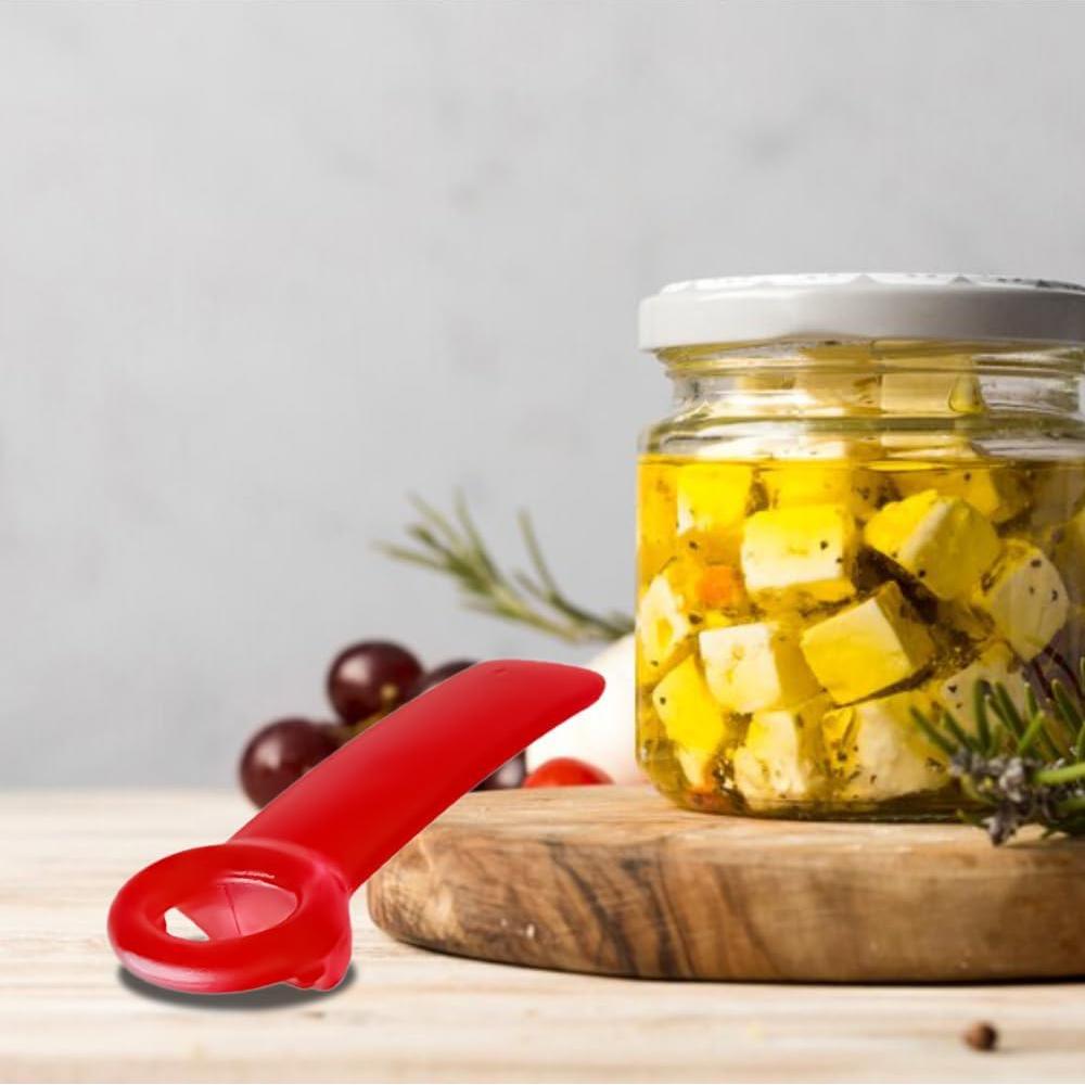 Abridor de tarros Haikole rojo para personas mayores