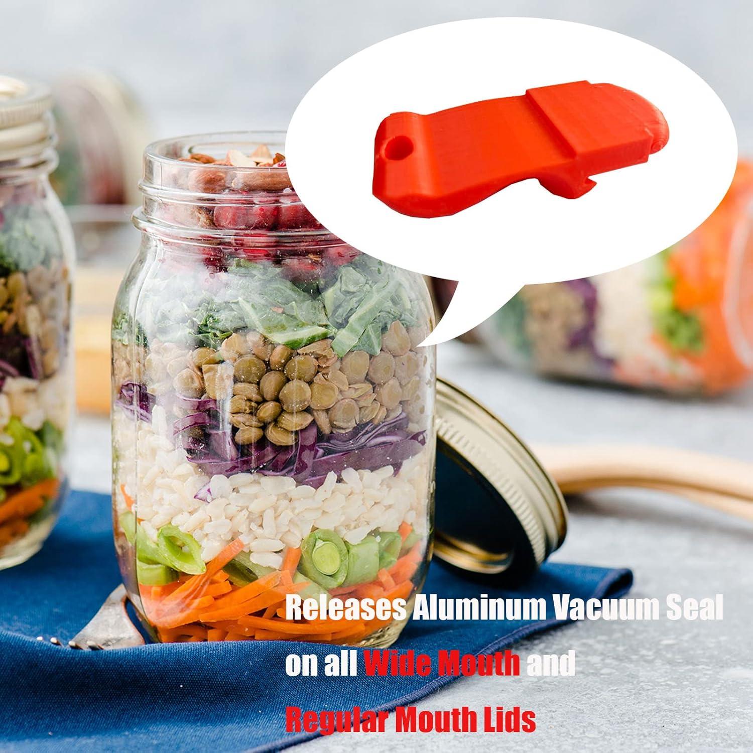 Abre frascos manual JILINWEI rojo para tapas anchas y regulares