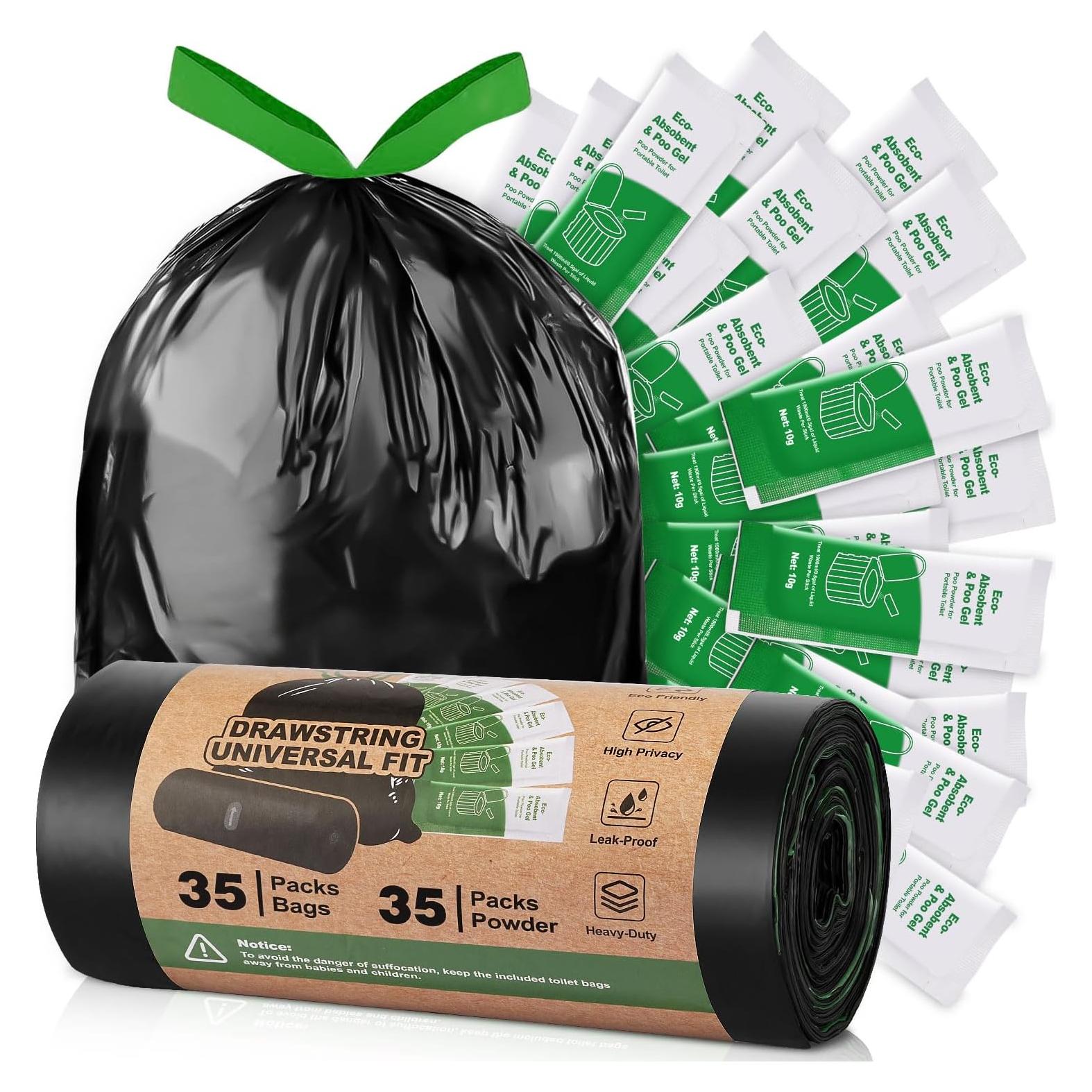 Bolsas de Inodoro Camping Liuwat 35 Pzas Biodegradables