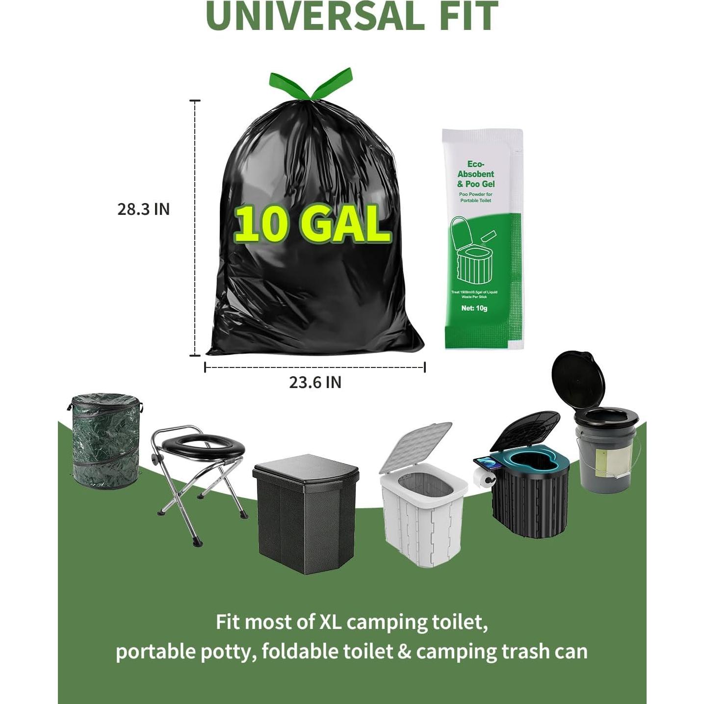 Bolsas de Inodoro Camping Liuwat 35 Pzas Biodegradables