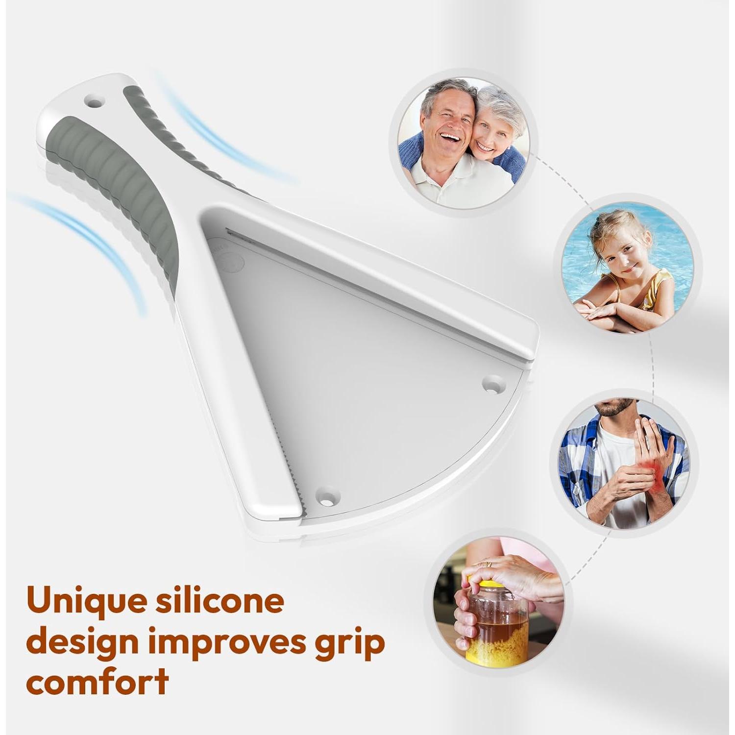 Abre Frascos Bajo Gabinete ReneeChef, Agarre Fácil 21 cm