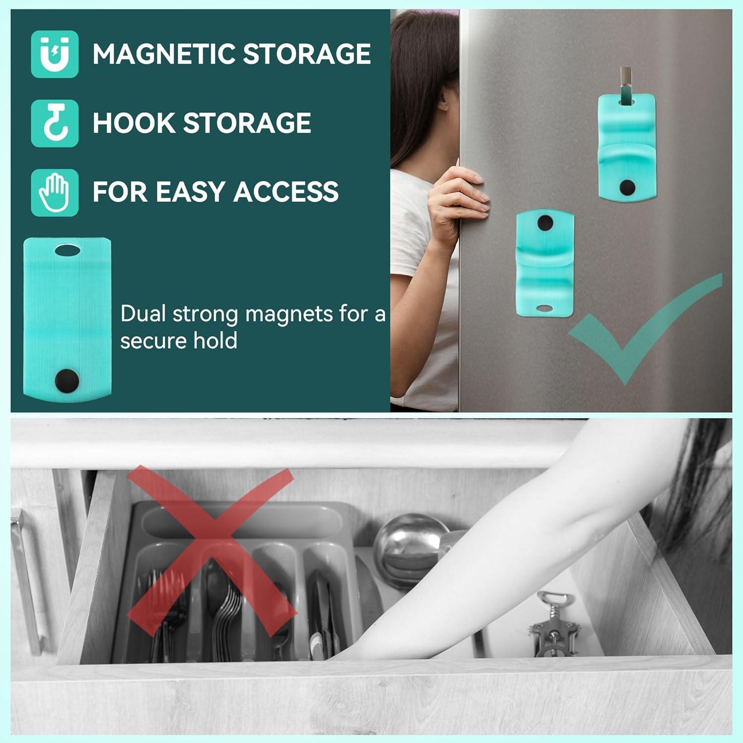 Abridor de Tarros Dreyoo 2 Piezas con Imán Azul