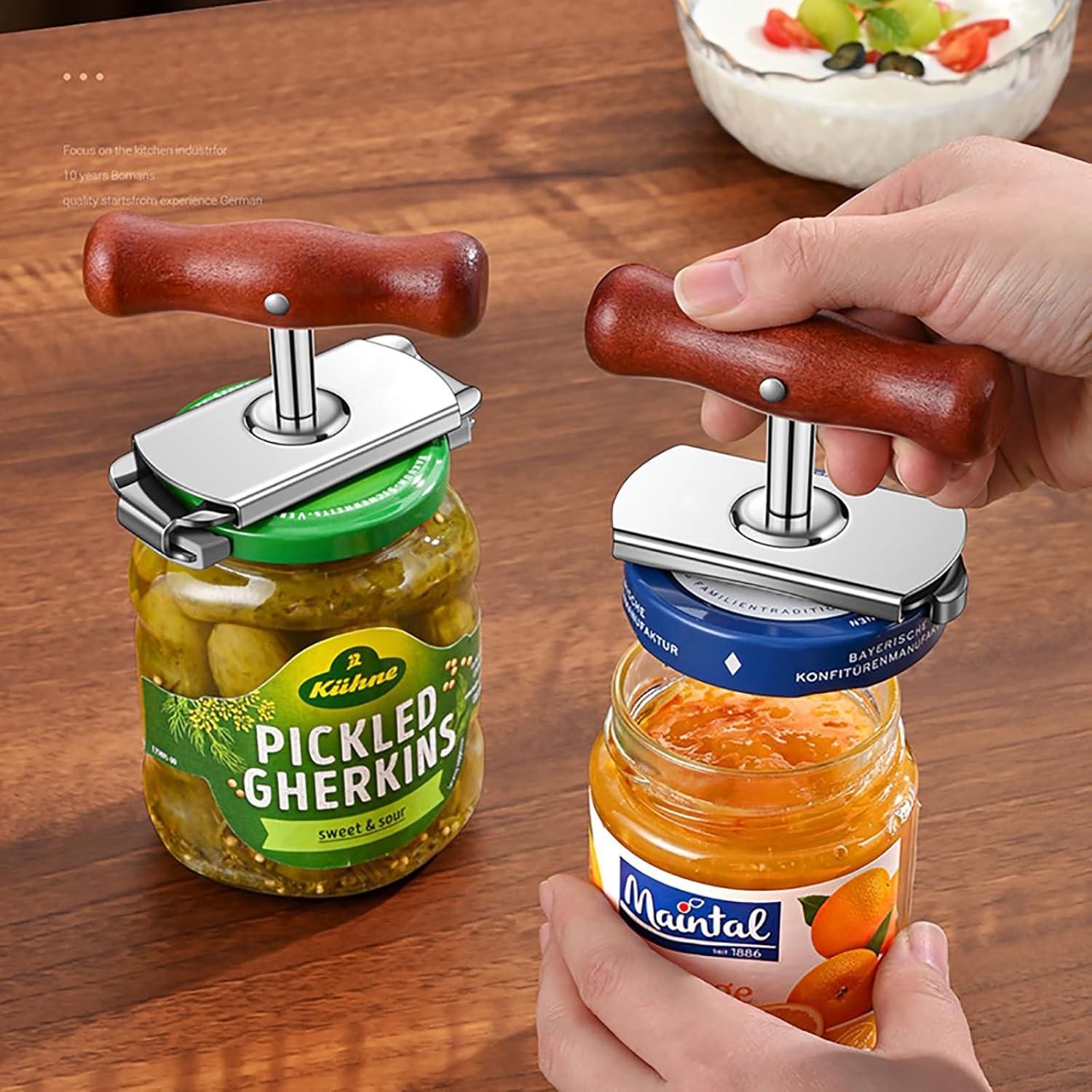 Abre frascos manual Kunovo para manos débiles - Marrón