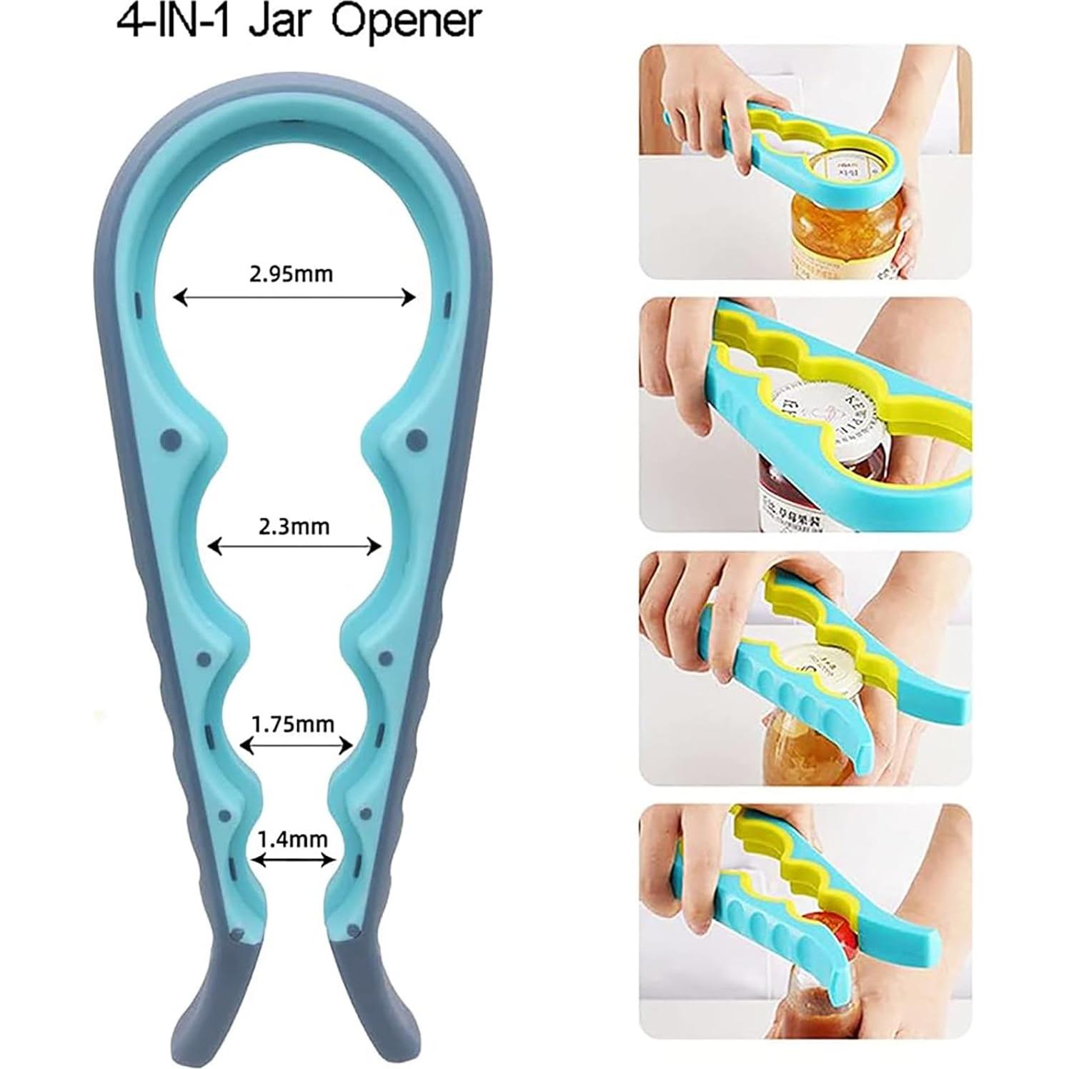 Abrebotellas ergonómico Kunovo para manos débiles - 2 unidades