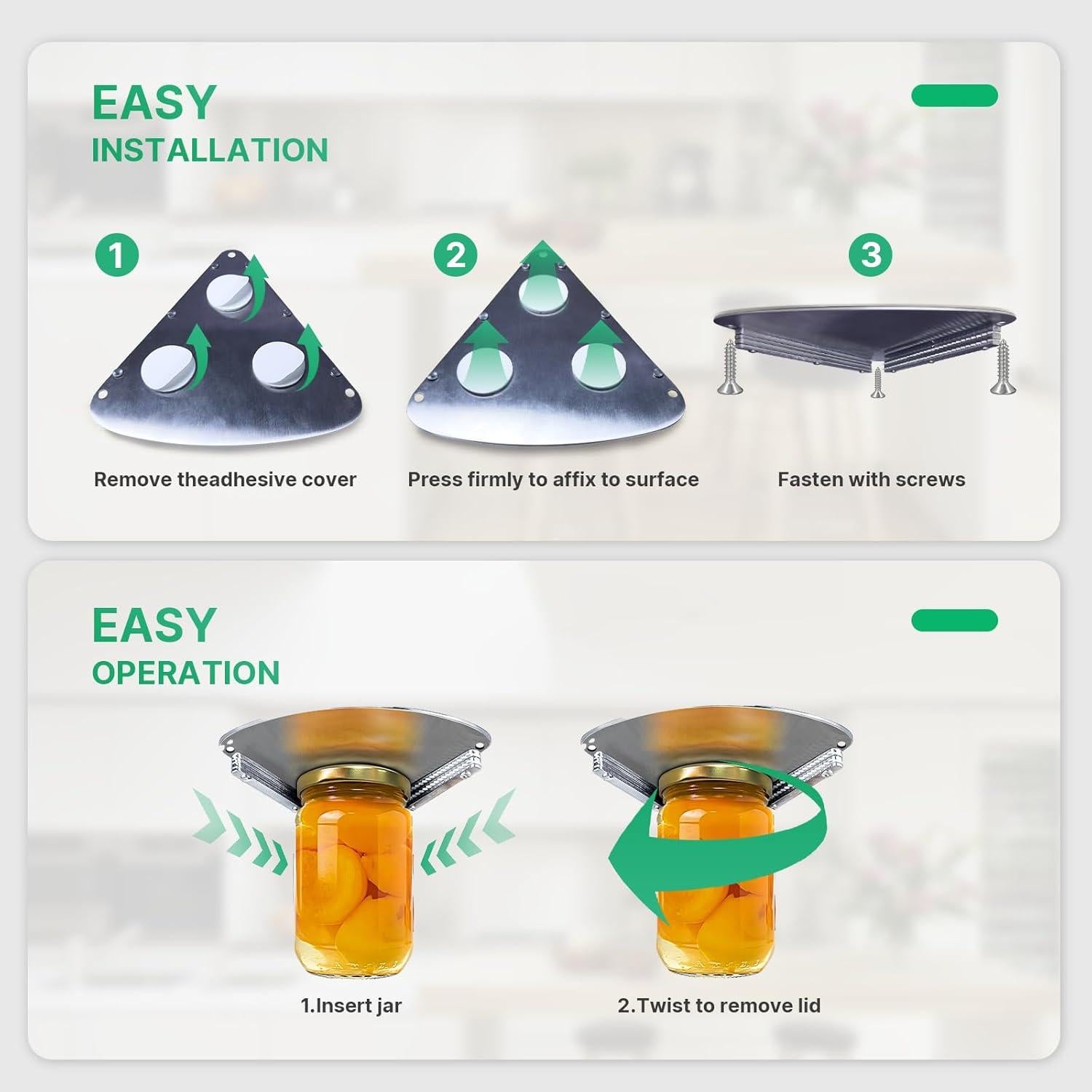 Abridor de frascos de acero inoxidable UCerdveos para cocina