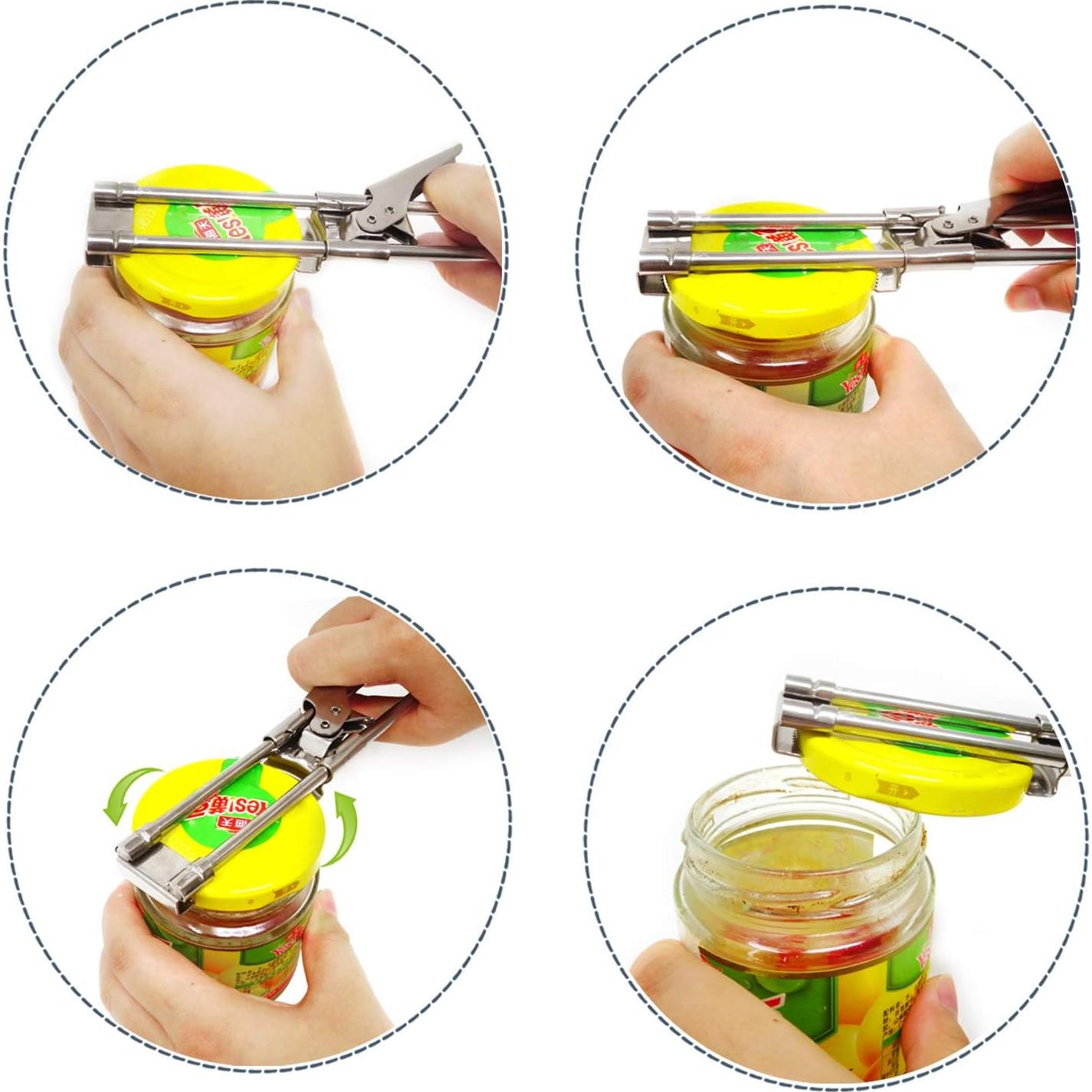 Abrebotellas ajustable acero inoxidable Honbay 19.5 cm