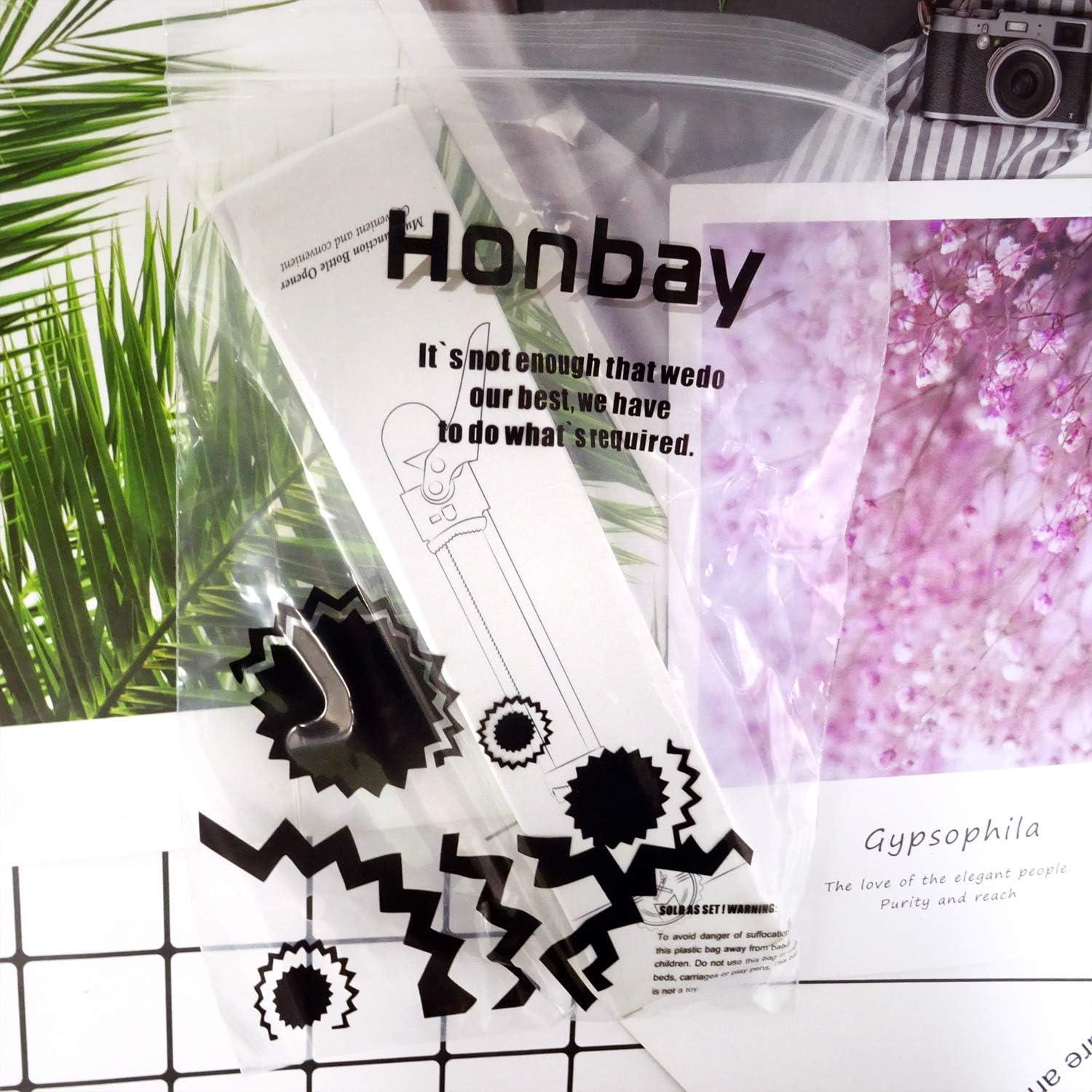 Abrebotellas ajustable acero inoxidable Honbay 19.5 cm