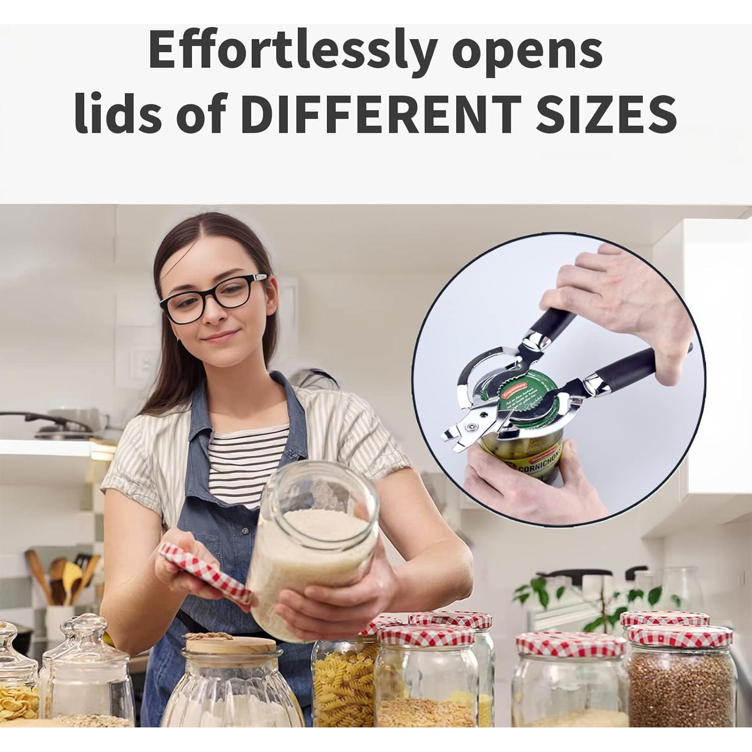 Abrebotellas Zoiwdur de Acero Inoxidable para Manos Débiles