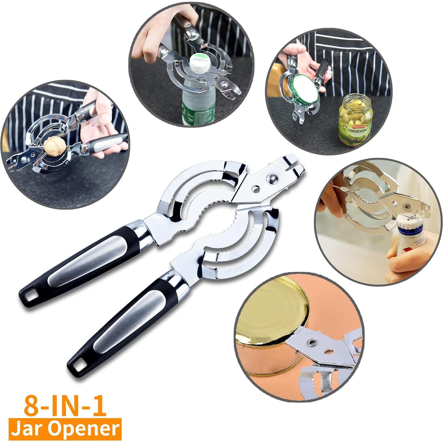 Abrebotellas Zoiwdur de Acero Inoxidable para Manos Débiles