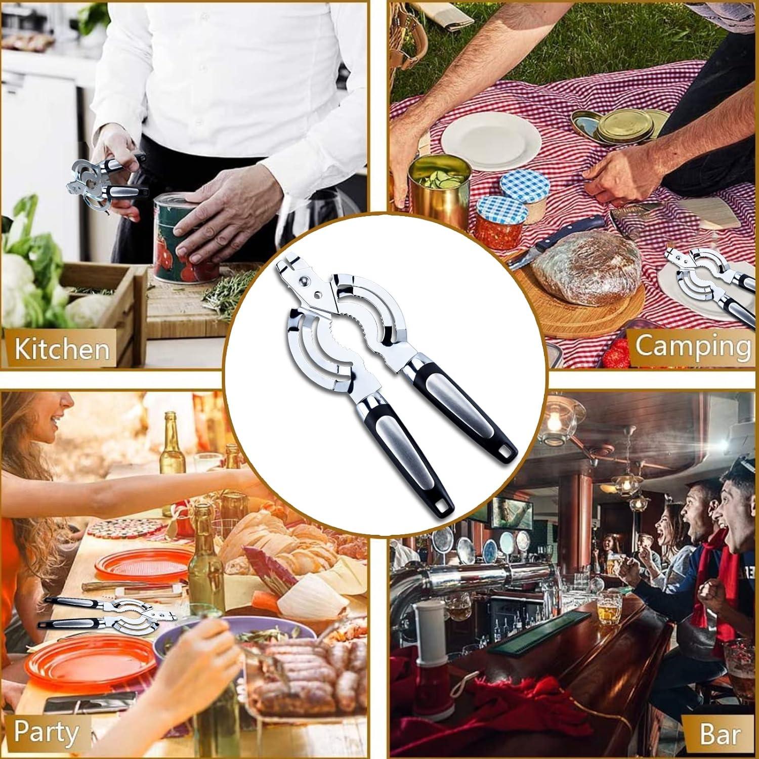 Abrebotellas Zoiwdur de Acero Inoxidable para Manos Débiles