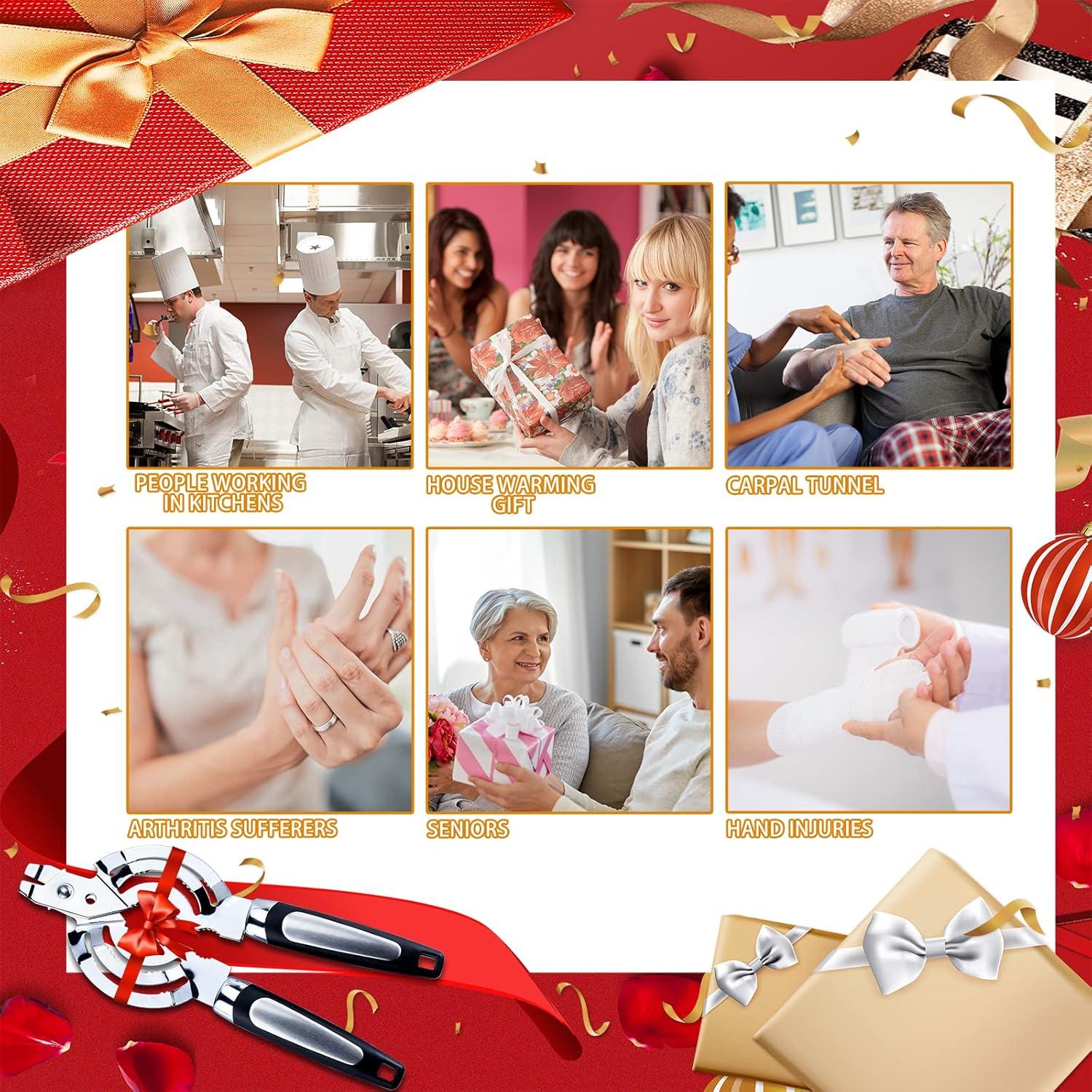 Abrebotellas Zoiwdur de Acero Inoxidable para Manos Débiles