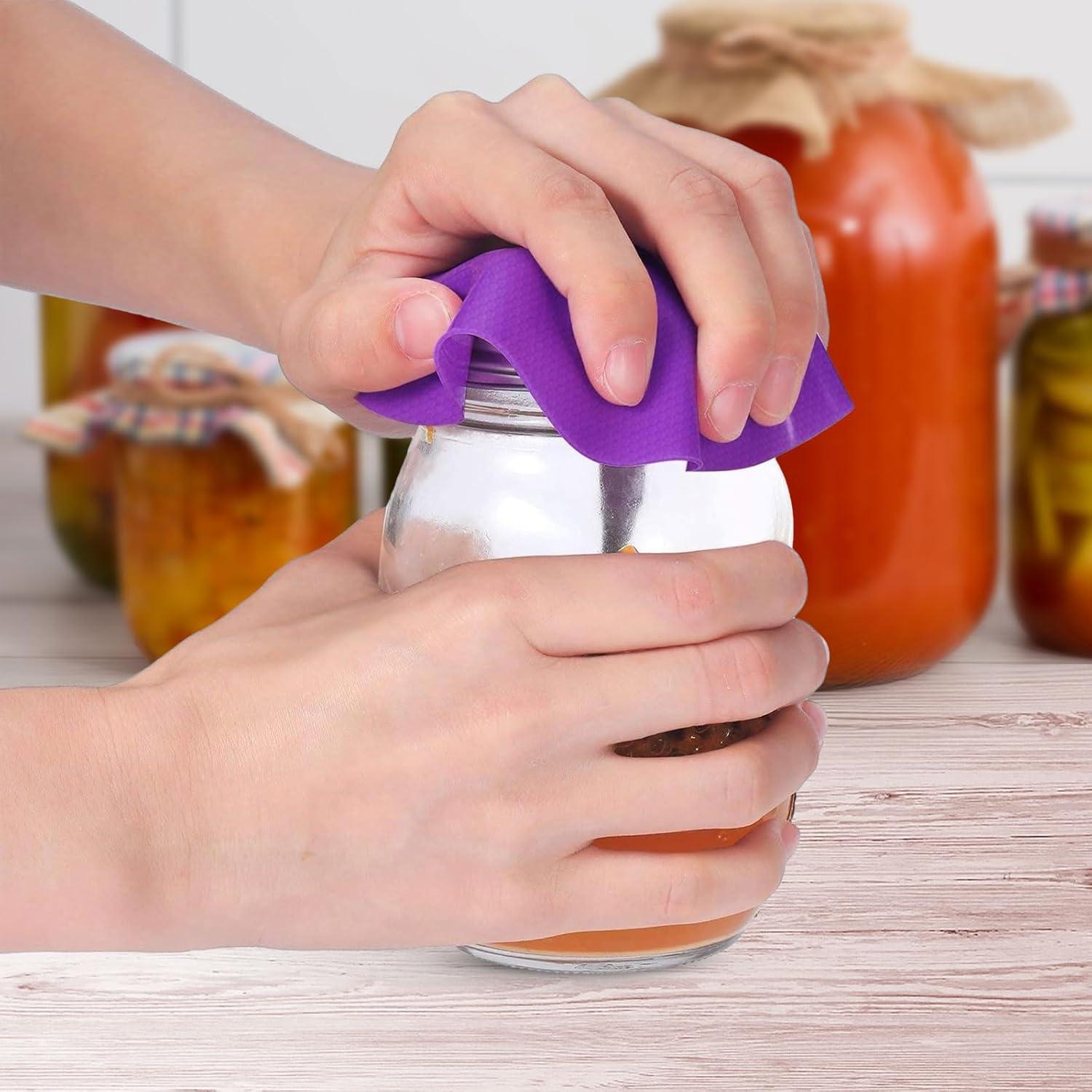 Abridores de Tarros de Goma Tuojecuk 4 Piezas Antideslizantes