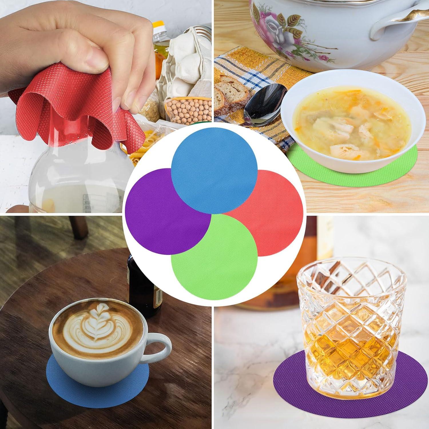 Abridores de Tarros de Goma Tuojecuk 4 Piezas Antideslizantes