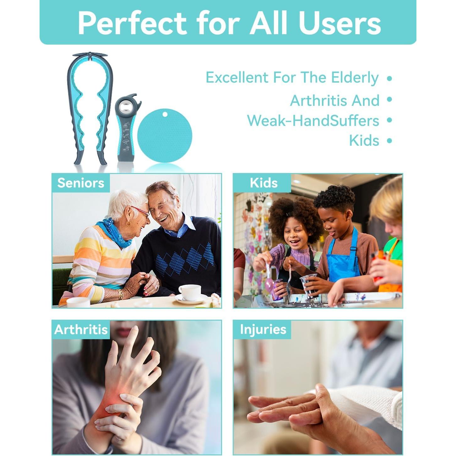 Juego de Abre Frascos 3 Piezas SUNRAYNEST Ergonómico