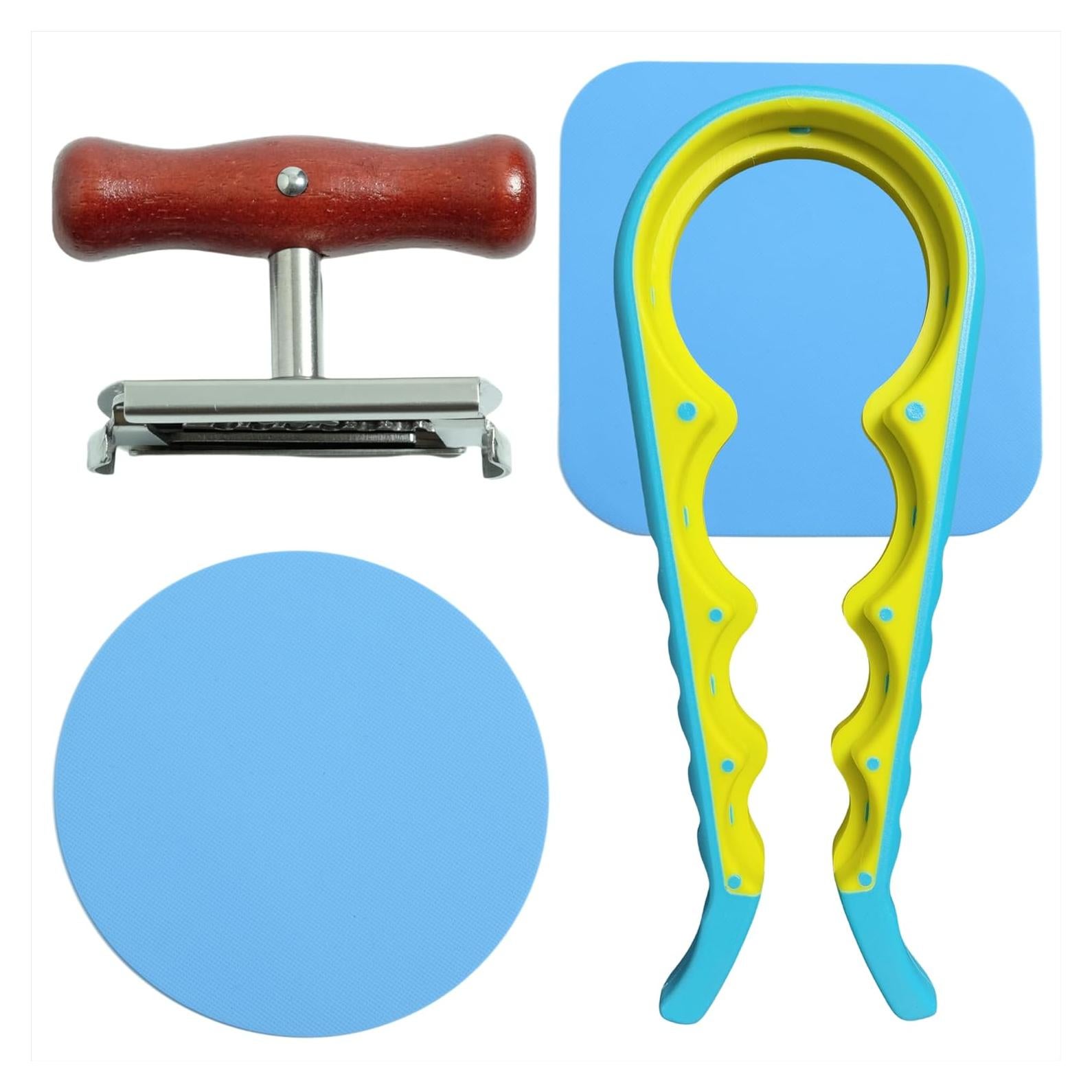 Abridor de Tarros 4 en 1 ZCircle Acero Inoxidable Madera