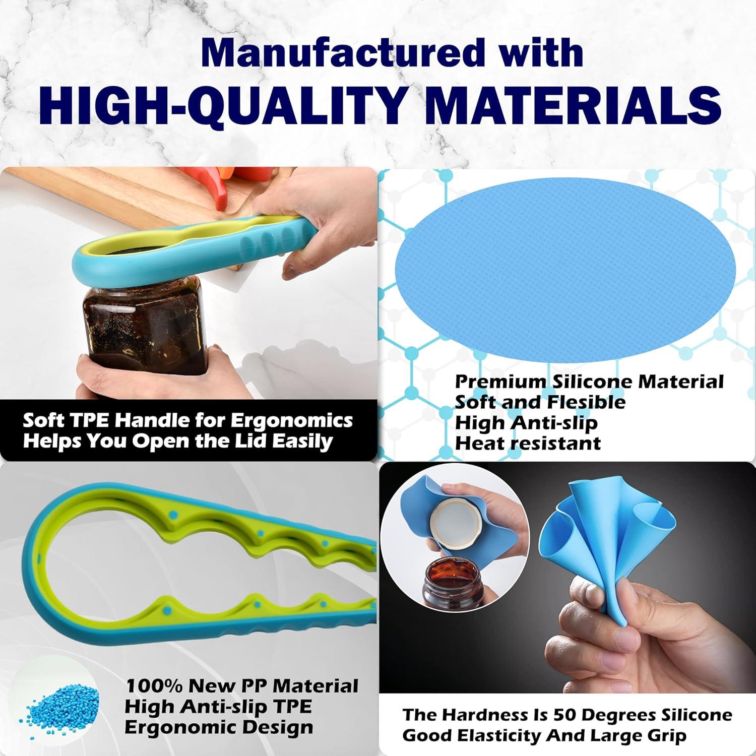 Abridor de Tarros 4 en 1 ZCircle Acero Inoxidable Madera