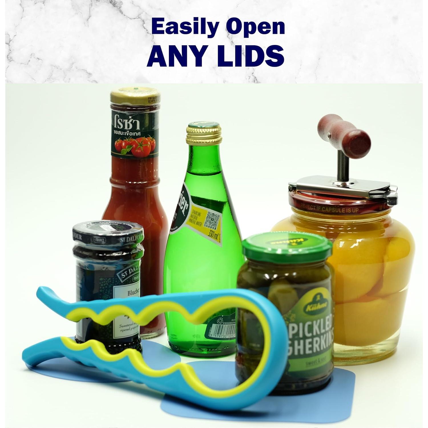 Abridor de Tarros 4 en 1 ZCircle Acero Inoxidable Madera