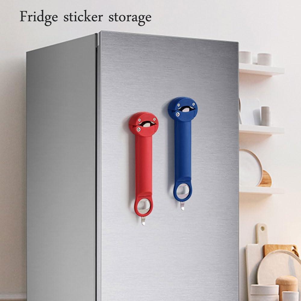 Abrebotellas Multifuncional EBUTY Rojo para Manos Débiles