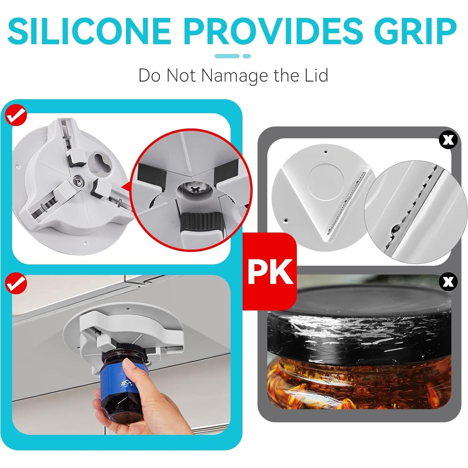 Abrefrascos bajo el gabinete Banyaa para personas mayores