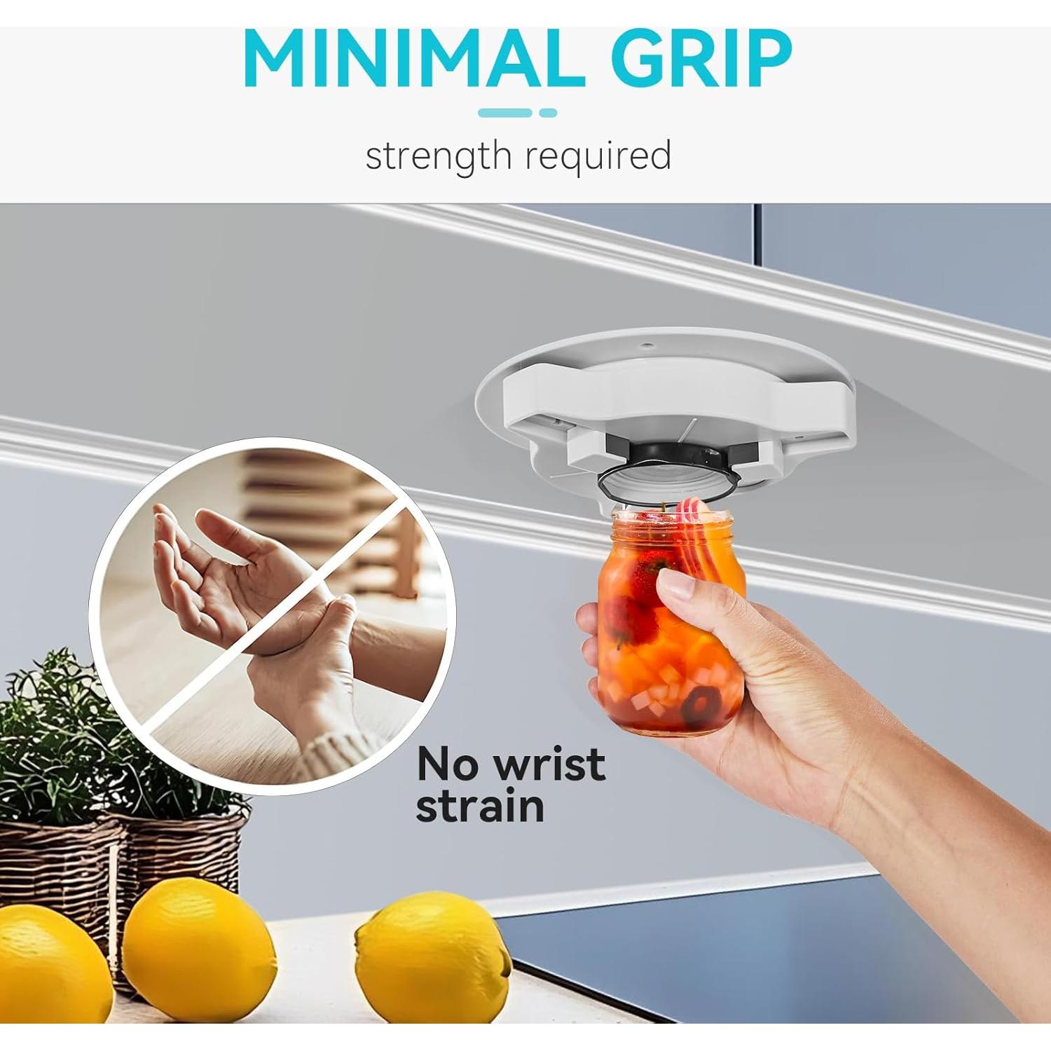 Abrefrascos bajo el gabinete Banyaa para personas mayores