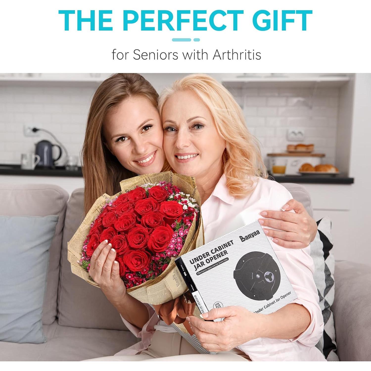 Abrefrascos bajo el gabinete Banyaa para personas mayores