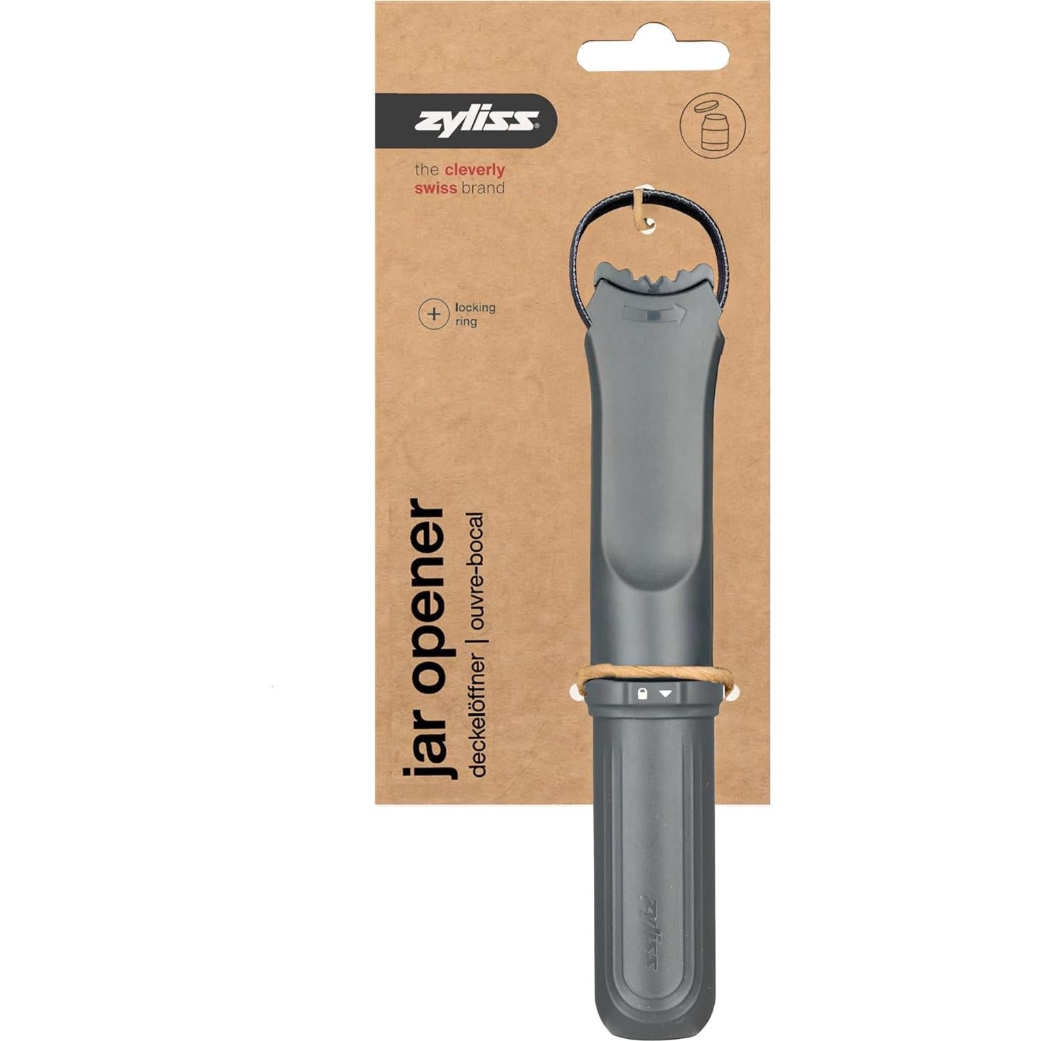 Abridor de Tarros Zyliss Strongboy Ajustable 10 cm Gris
