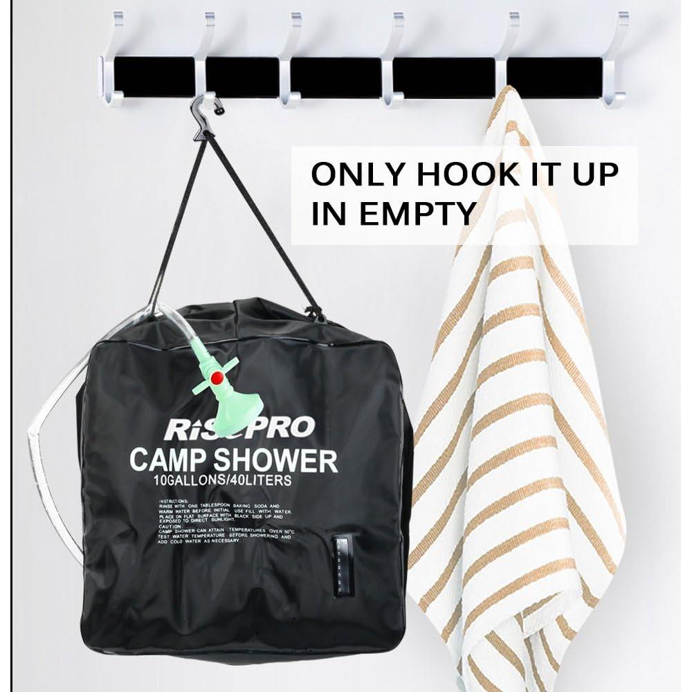 Bolsa de Ducha Solar RISEPRO 40L Calentamiento Camping