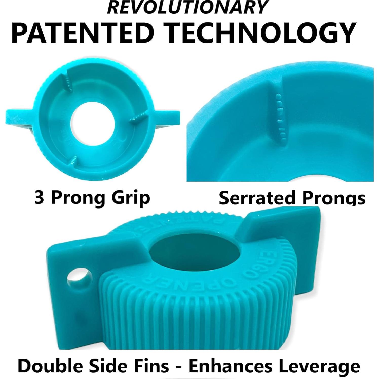 Juego de 3 Abrebotellas ERGO para Manos Débiles 2,54 cm