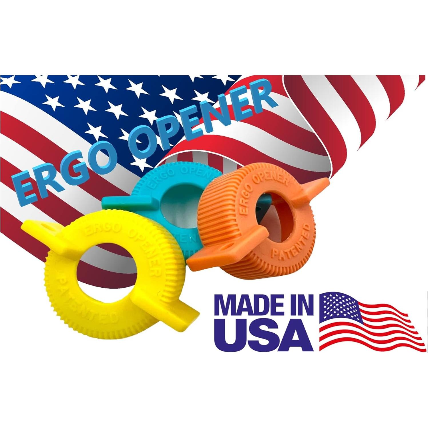 Juego de 3 Abrebotellas ERGO para Manos Débiles 2,54 cm