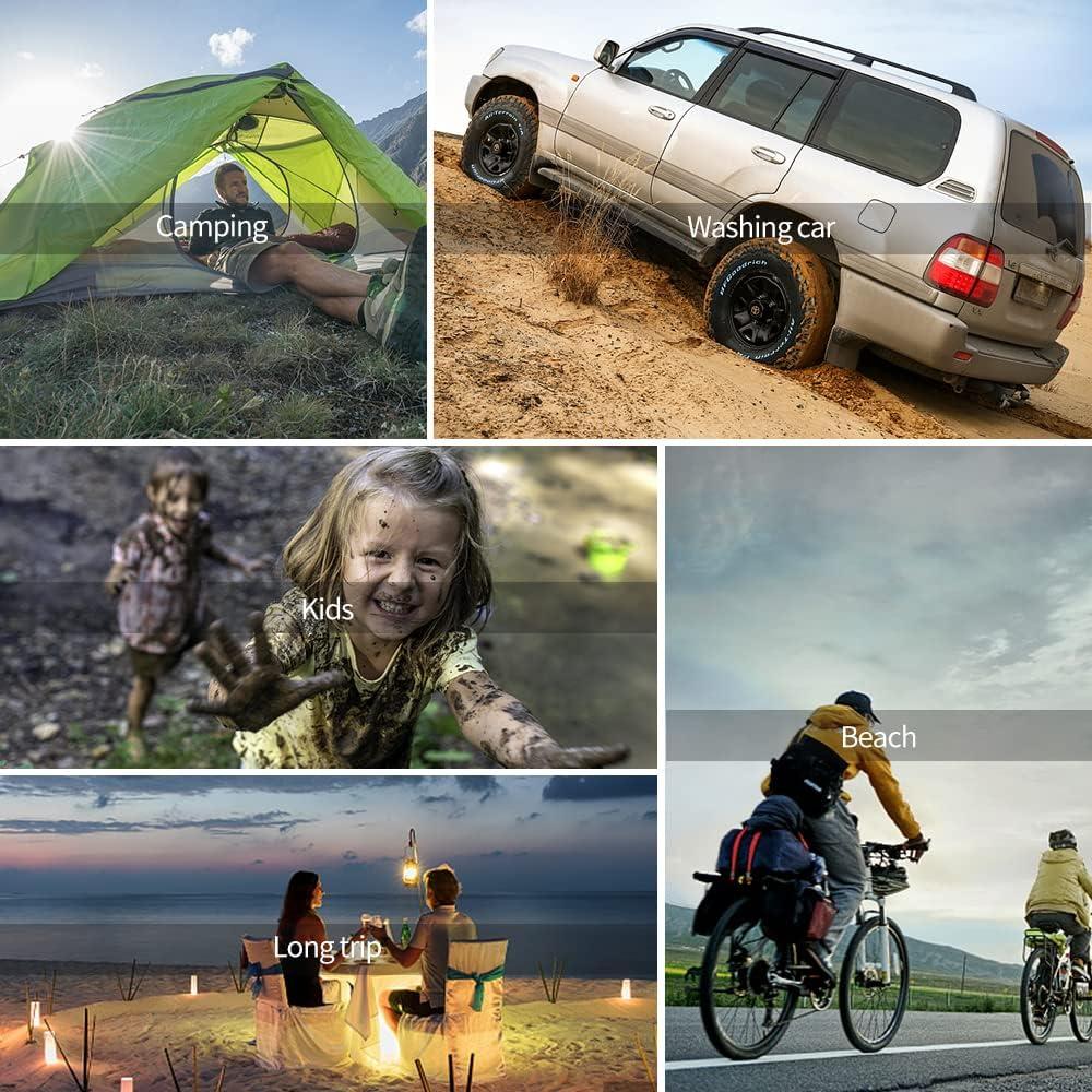 DkOvn Bolsa de Ducha Solar 20L 2 Paquetes Camping Portátil