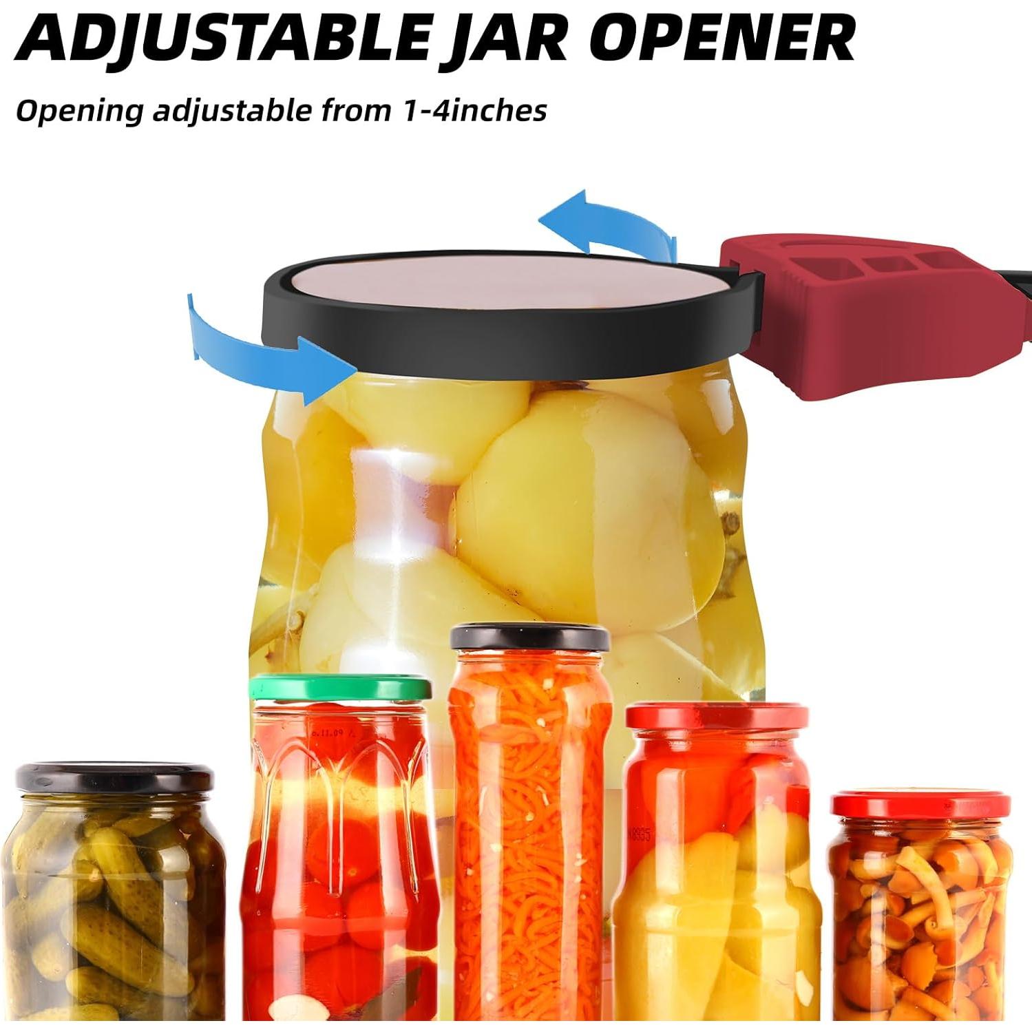 Abre frascos ajustable Banyaa para manos débiles 17x6 cm