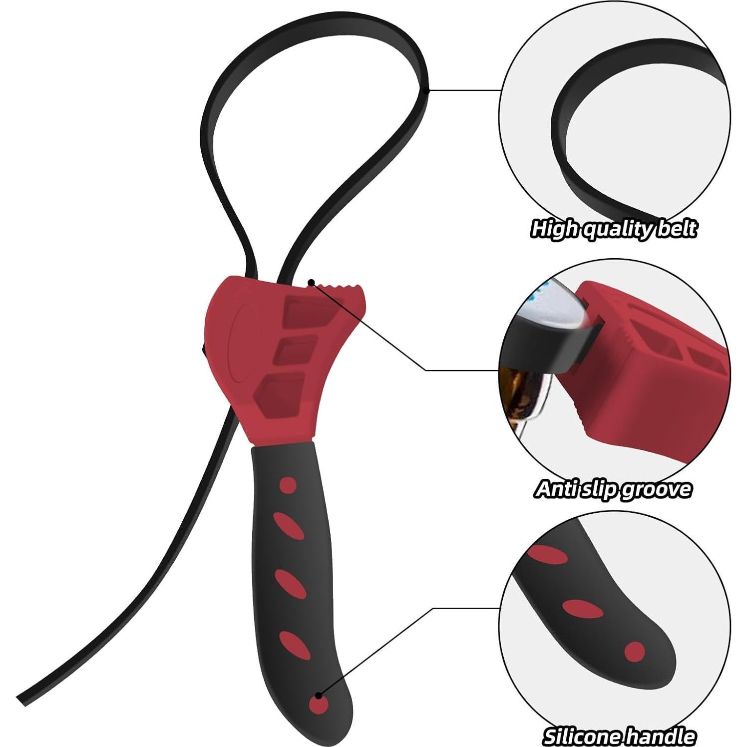 Abre frascos ajustable Banyaa para manos débiles 17x6 cm