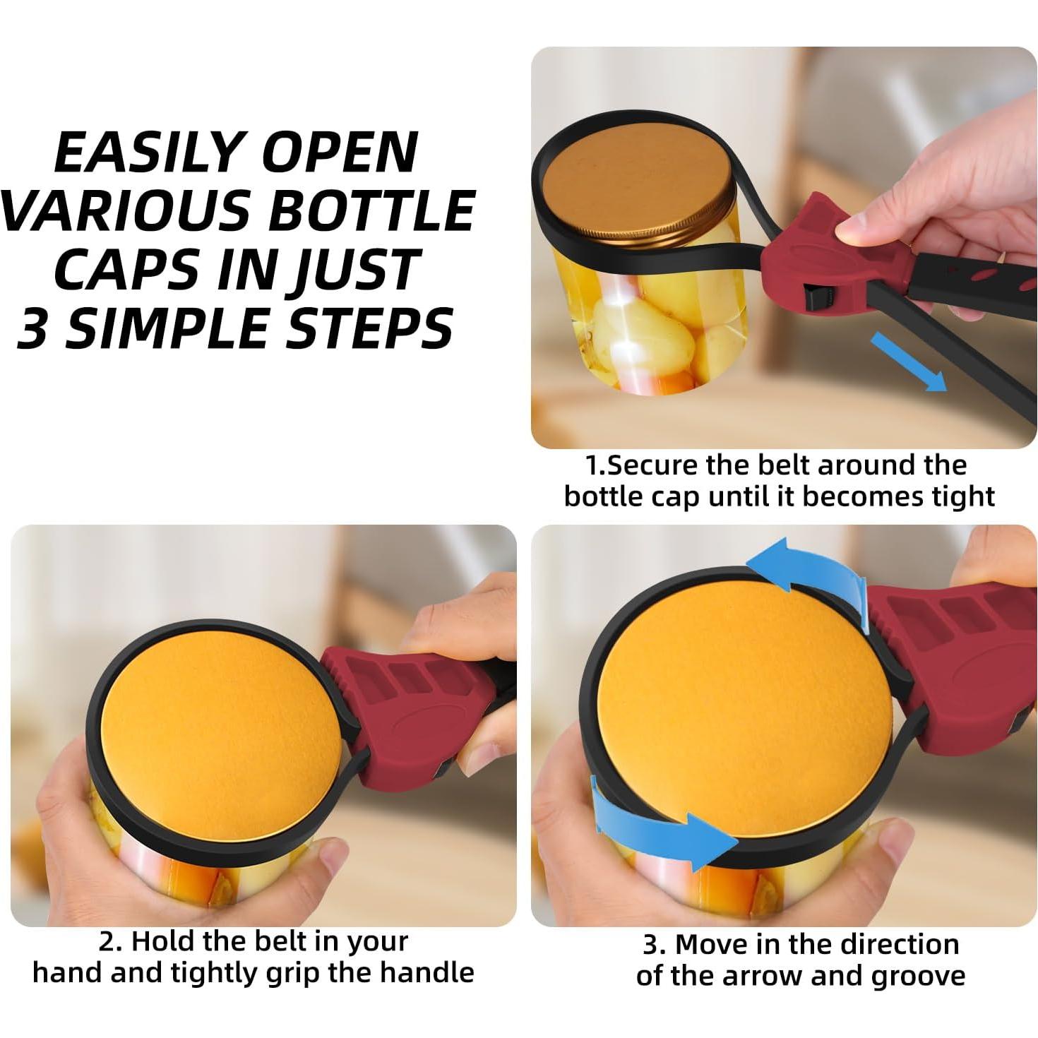 Abre frascos ajustable Banyaa para manos débiles 17x6 cm