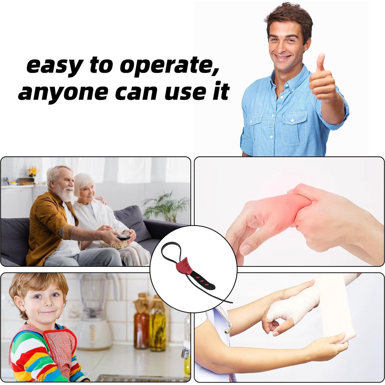 Abre frascos ajustable Banyaa para manos débiles 17x6 cm