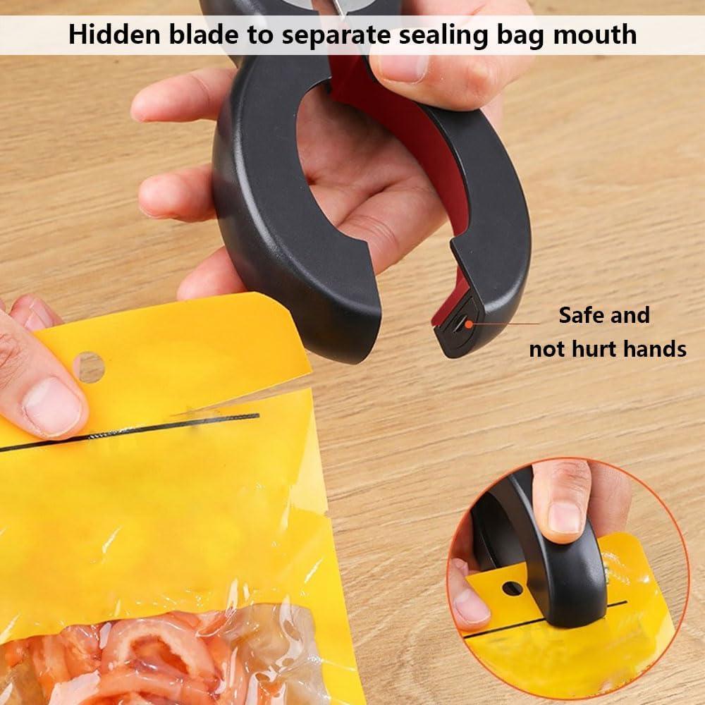 Multifunctional Jar Opener for Weak Hands, Adjustable Manual Jar & Bottle Opener with Easy Pull Ring, Tear Film, Easy Grip, Effortless Can Opener Any Size Jar Lid Opener for Seniors with Arthritis