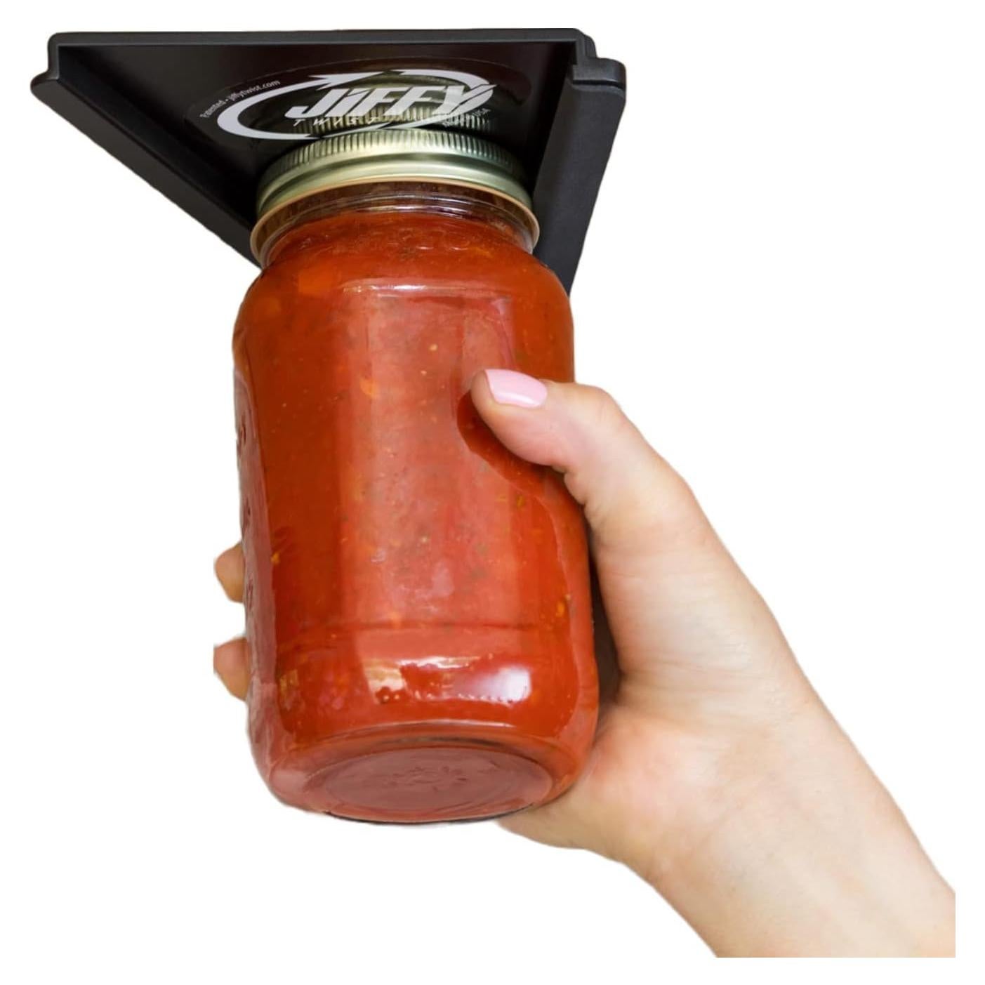 Abre frascos Jiffy Twist - Montaje bajo gabinete - Negro