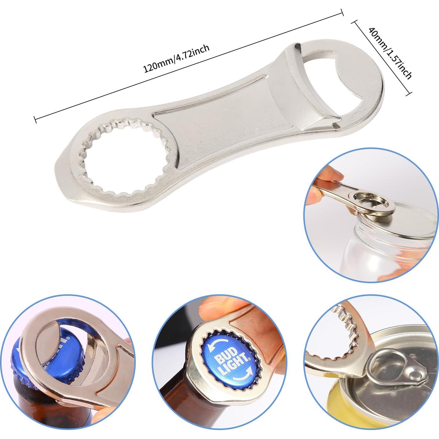 Abrebotellas Multifuncional XHIPY de Zinc Plata 120x40mm