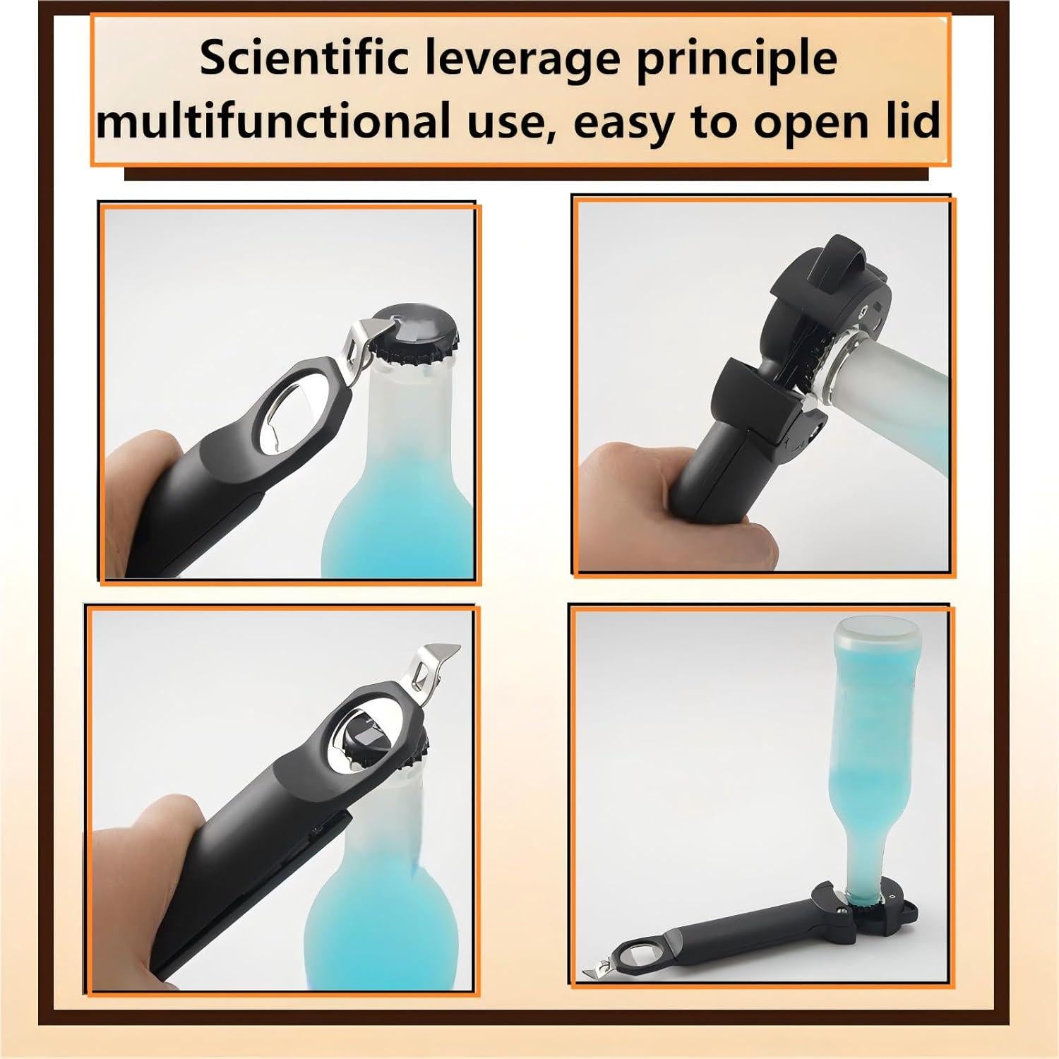 Abridor de Tarros y Botellas Magnético Retráctil - Blanco