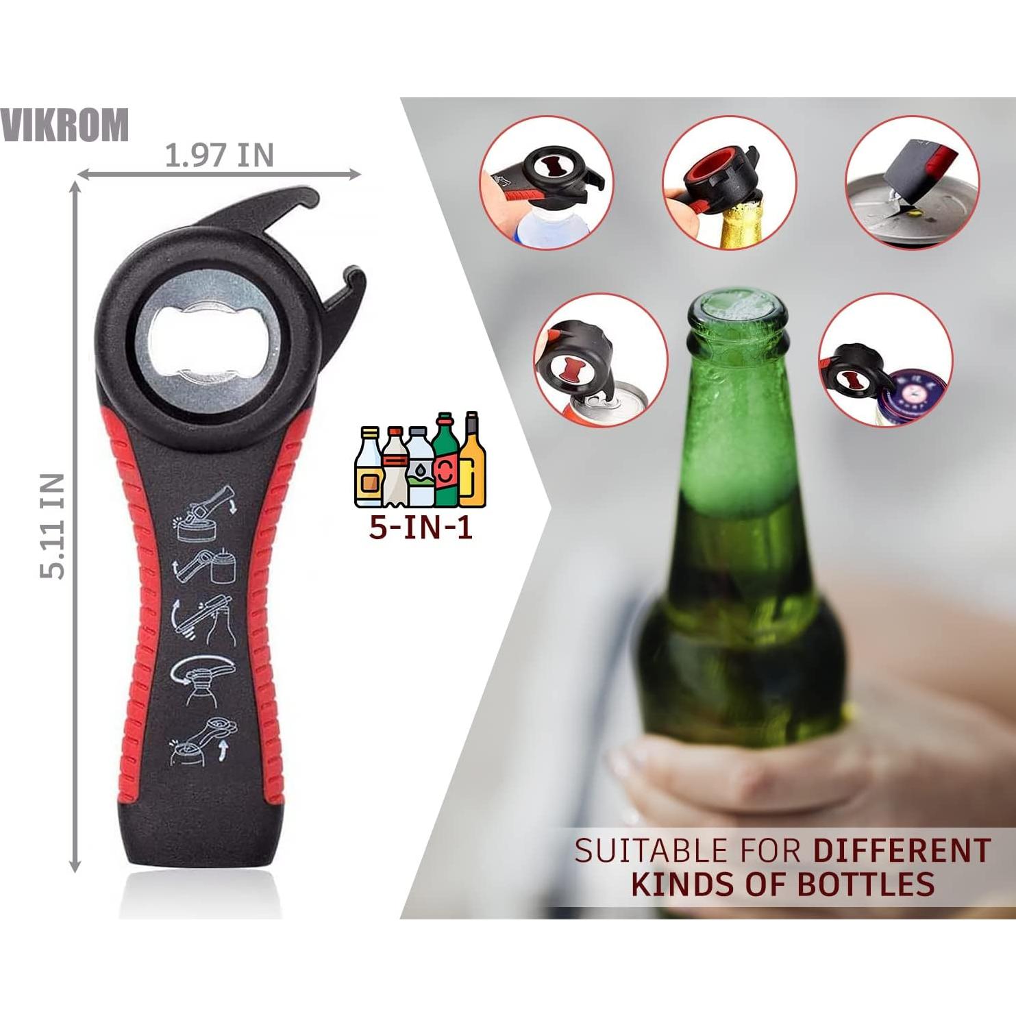 Abrebotellas de Silicona VIKROM 3 Piezas Antideslizante